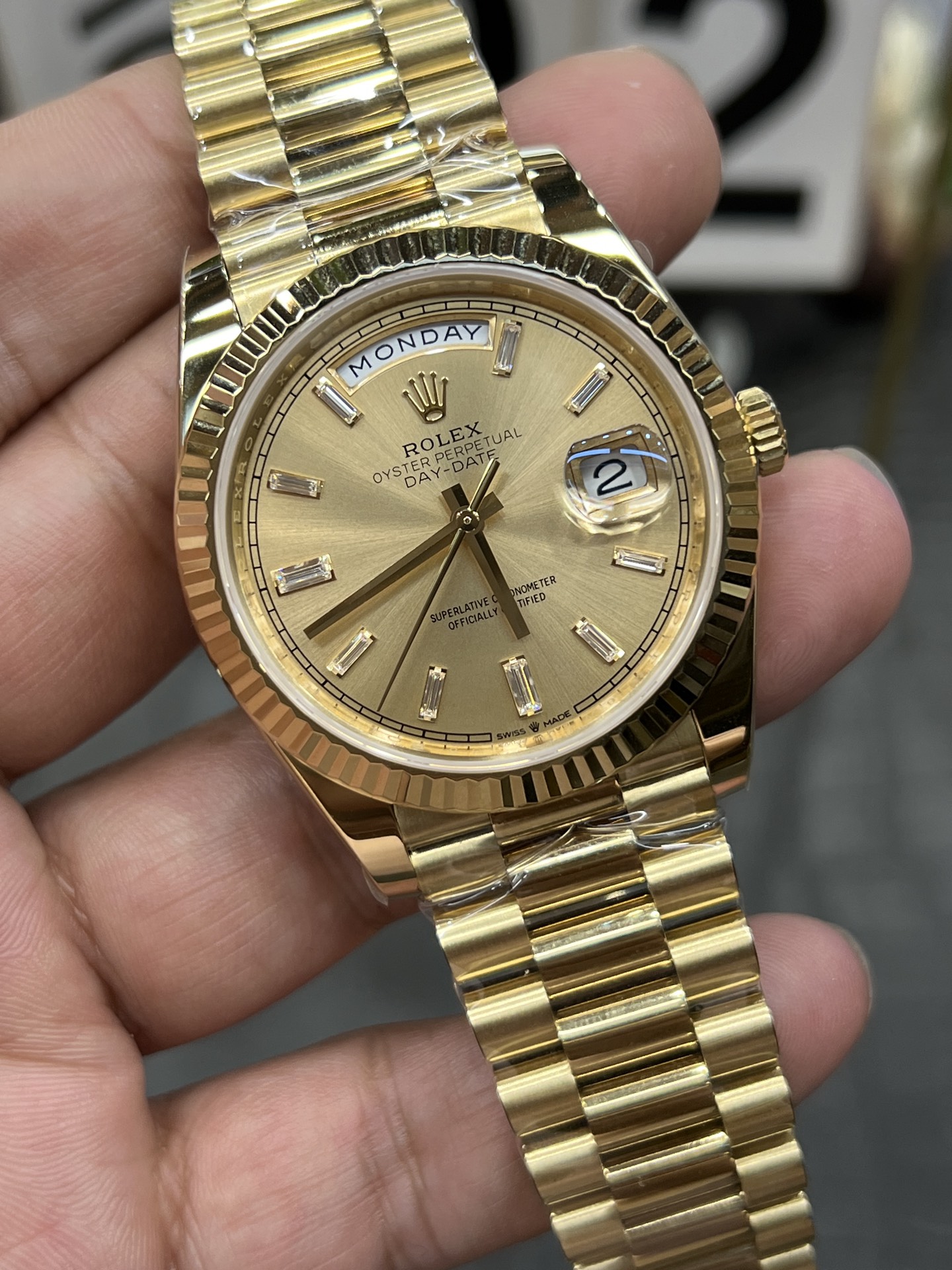 ROLEX ロレックス デイデイト 腕時計 メンズ 自動巻き 機械式 40mm ヨットマスター ゴールド - 画像 5