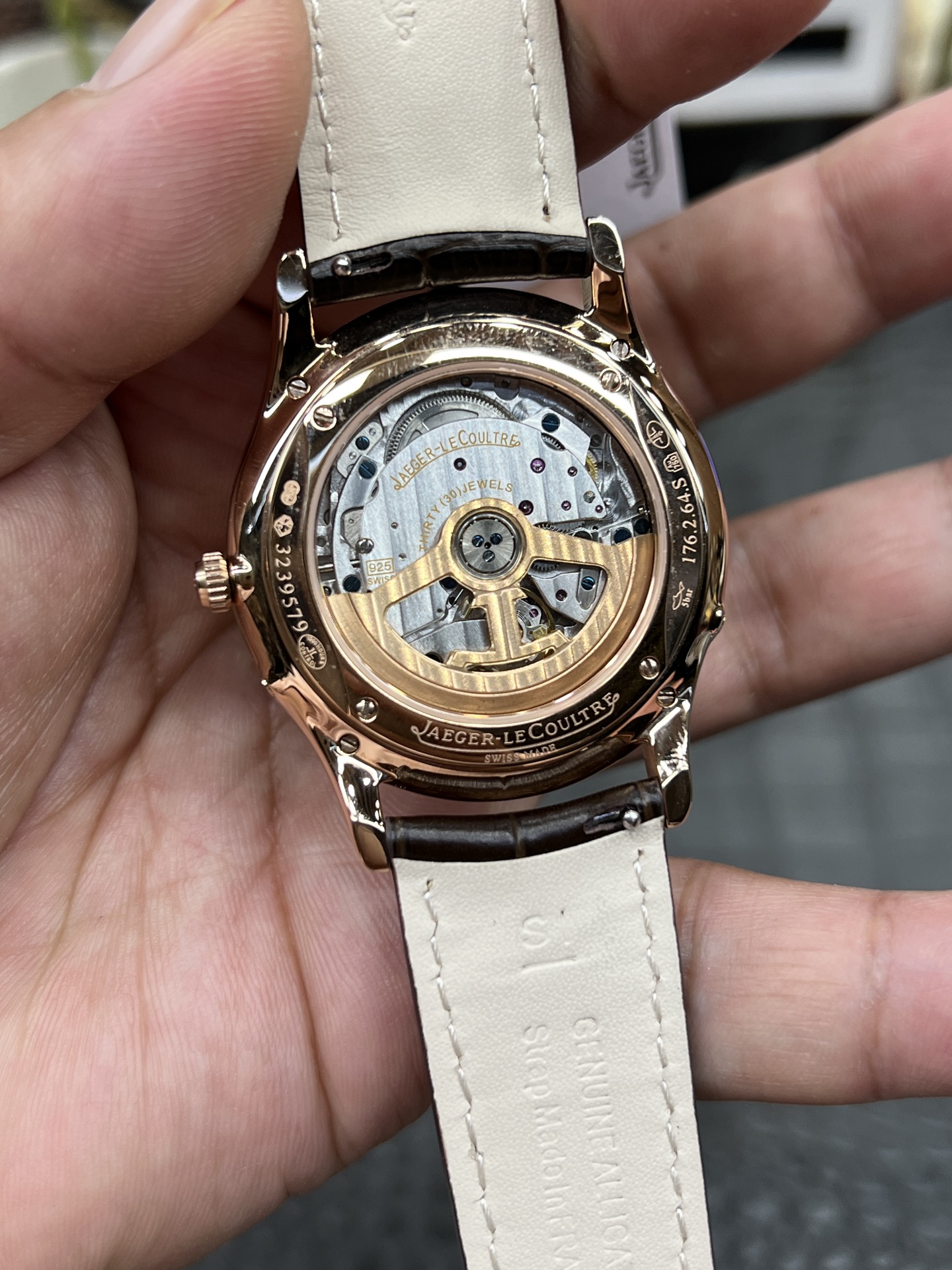 JAEGER-LECOULTRE ジャガー・ルコルト 腕時計 メンズ 月相表示 自動巻き 39mm ローズゴールド ブラック - 画像 7