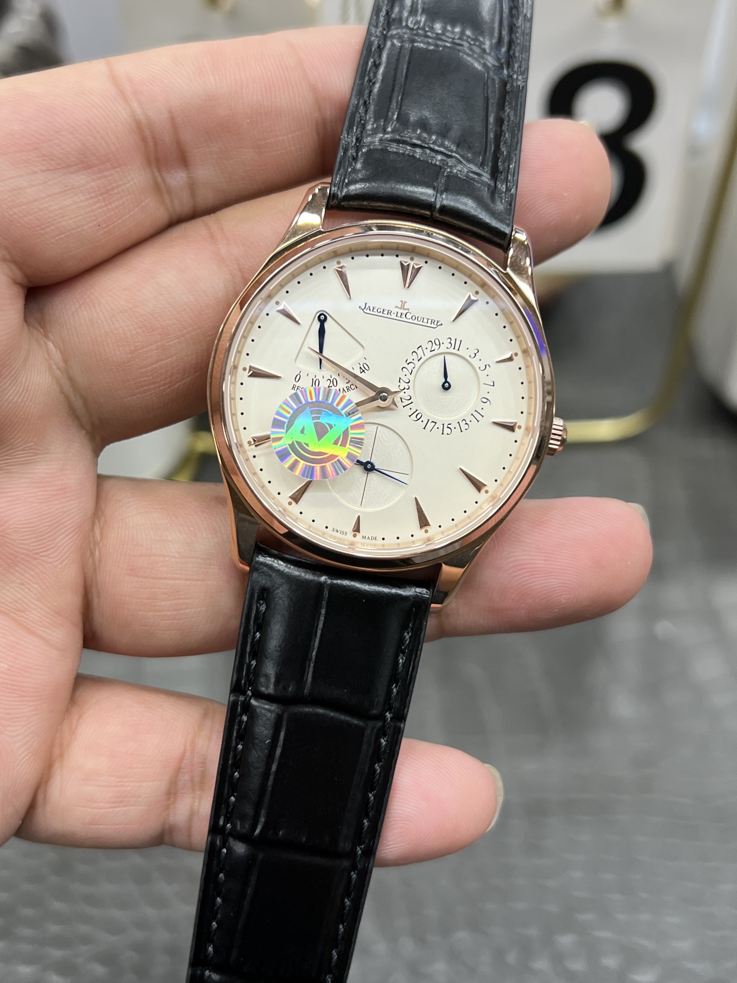 AZ ジェイコブ 腕時計 メンズ 自動巻き 超薄型 39mm ブラック - 画像 3