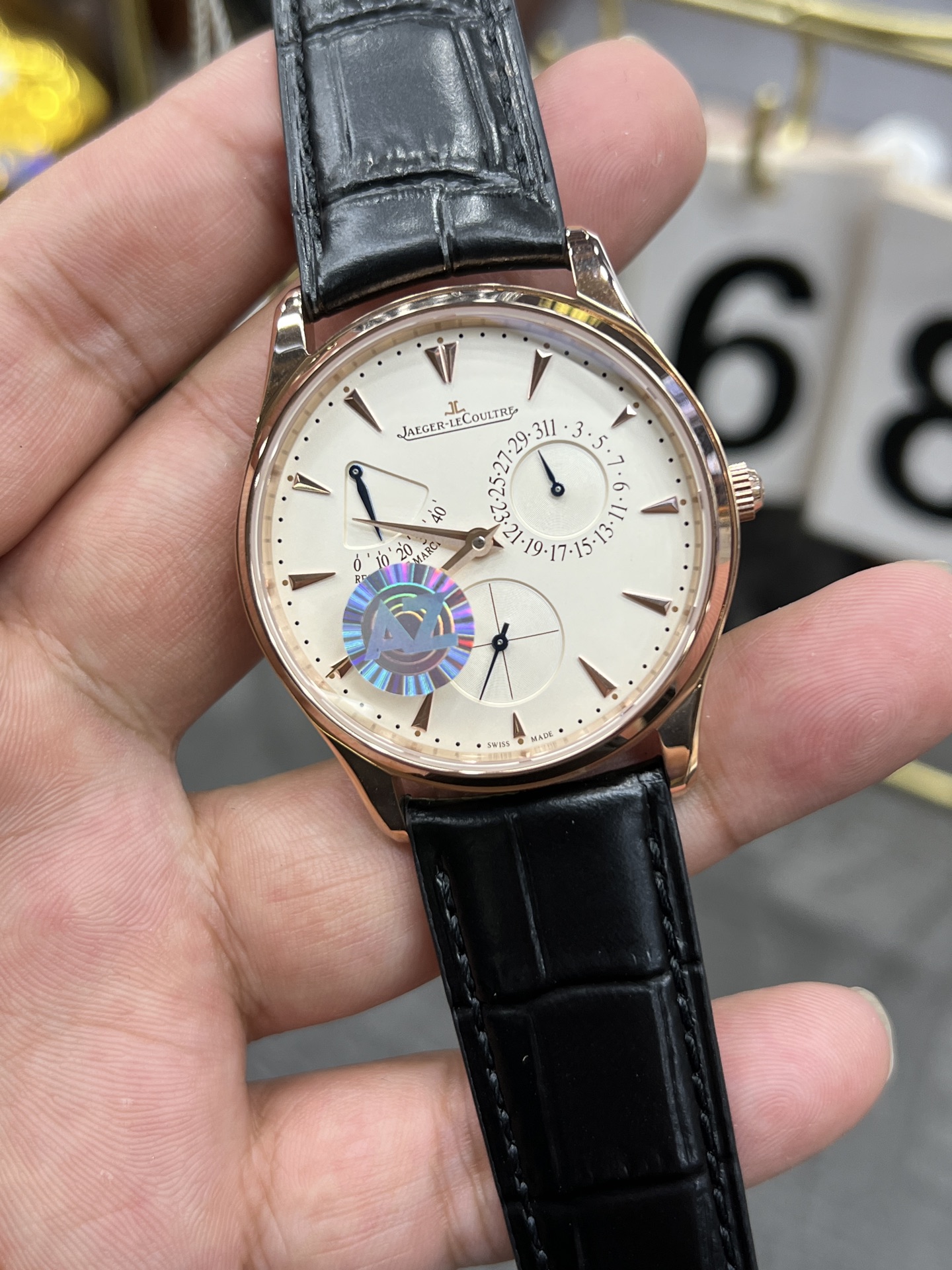 AZ ジェイコブ 腕時計 メンズ 自動巻き 超薄型 39mm ブラック - 画像 5