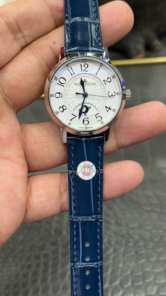OMF オムフ ジェイコブ 腕時計 レディース 自動巻き 34mm ホワイト ブルー