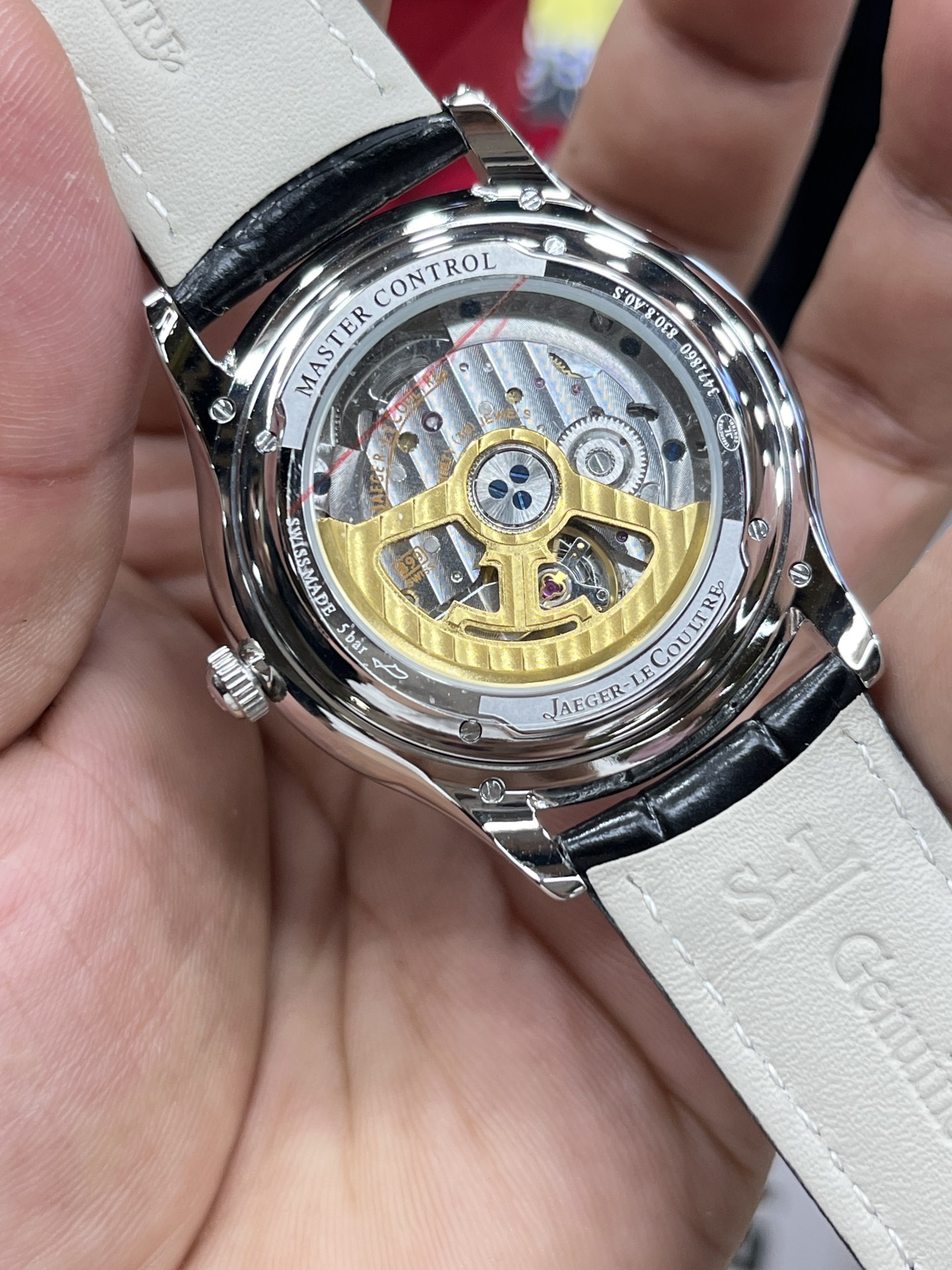 JAEGE R-LECOULTRE ジェイエールルコルト 腕時計 メンズ 自動巻き 機械式 レザーベルト ブラック - 画像 7