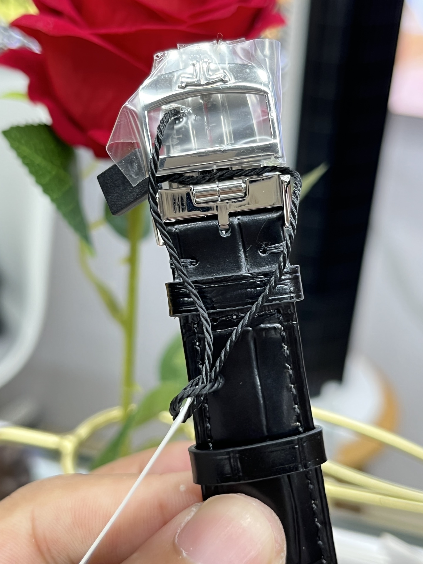 JAEGE R-LECOULTRE ジェイエールルコルト 腕時計 メンズ 自動巻き 機械式 レザーベルト ブラック - 画像 8