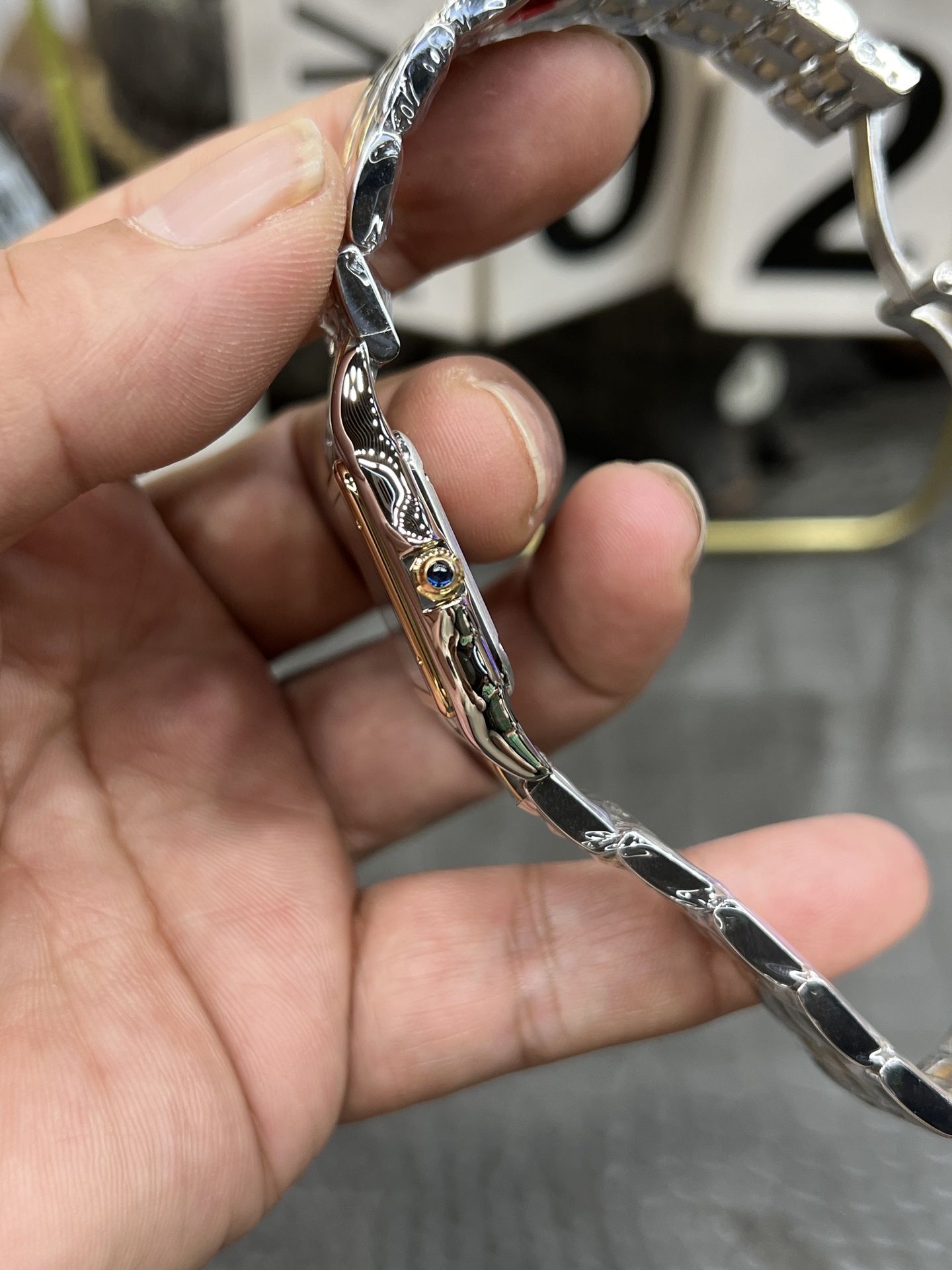 Cartier カルティエ パンテール 腕時計 レディース ロレックス風 ミニサイズ シルバー&ゴールド - 画像 6