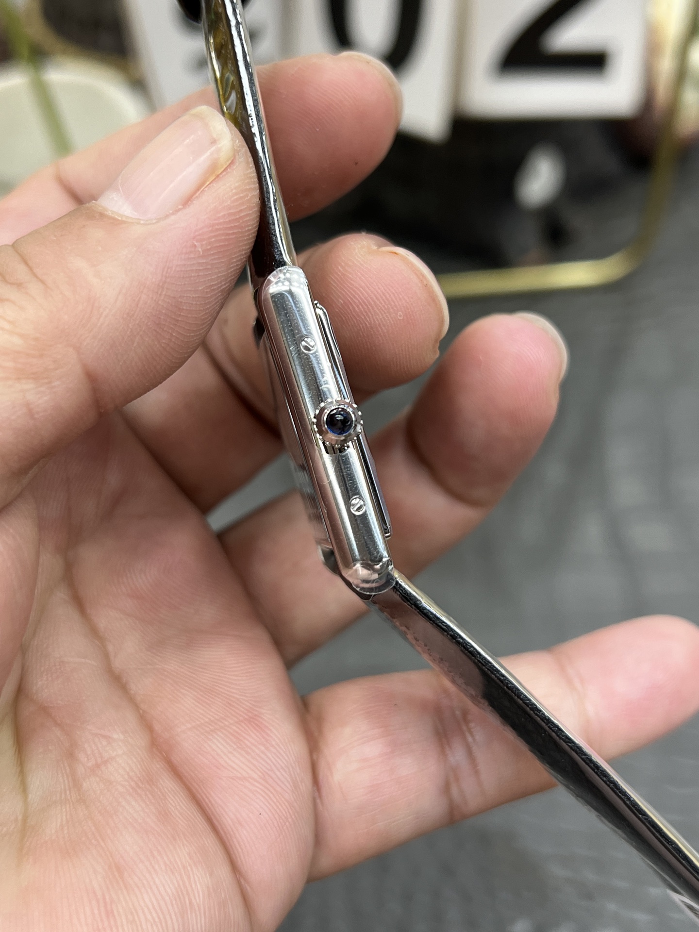 AF カルティエ 新タンクシリーズ 腕時計 レディース ラウンドケース ローマ数字 33.5mm ブラック - 画像 6