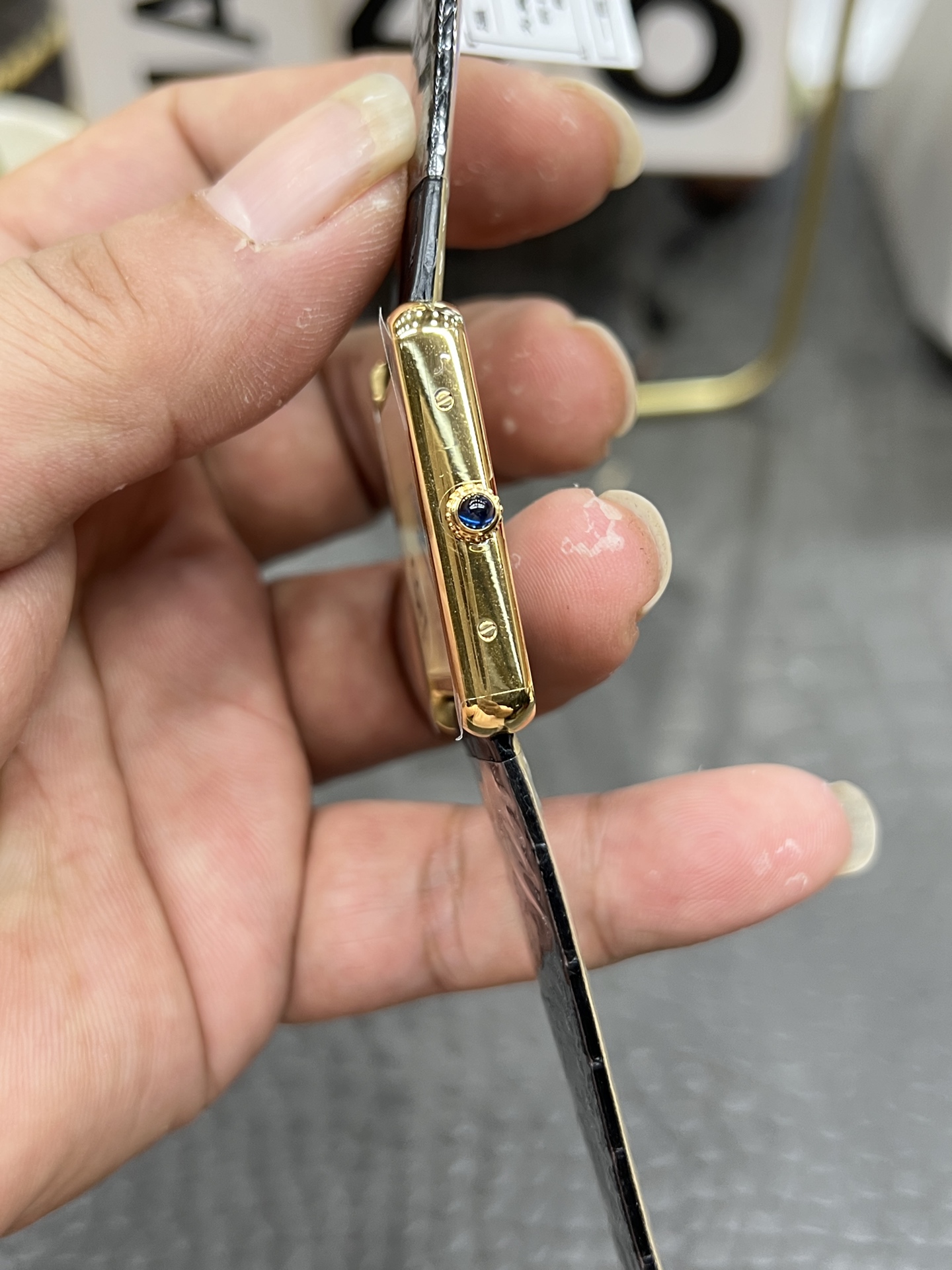 AF カルティエ 新タンクシリーズ 腕時計 メンズ 33.5mm 25.5mm 快拆 ブラック - 画像 6