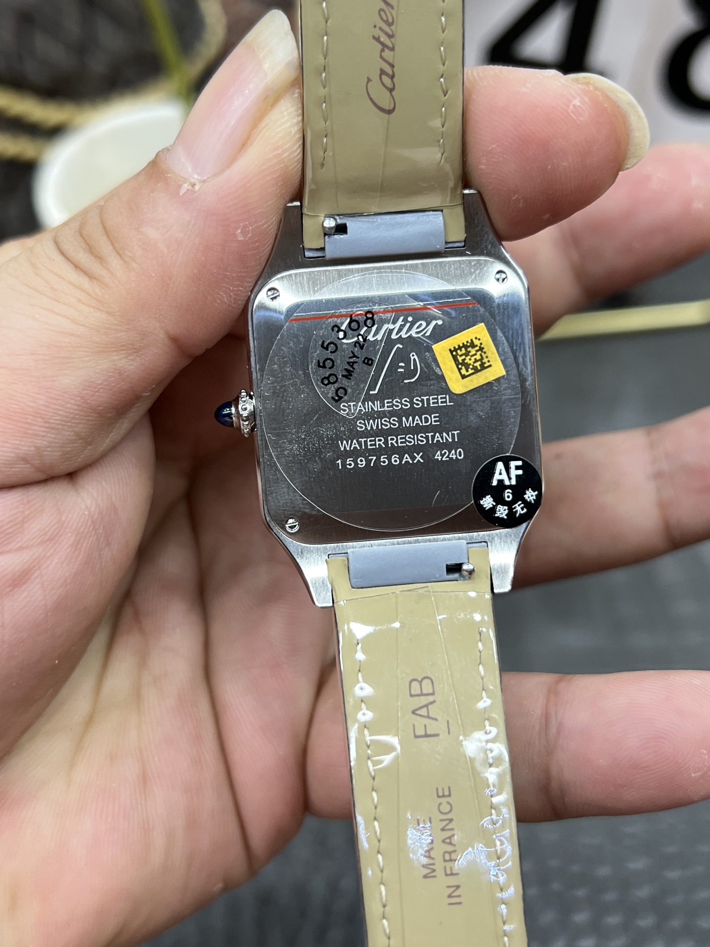 CARTIER カルティエ サンダース 腕時計 メンズ 41.9mm シルバー ブラック - 画像 6