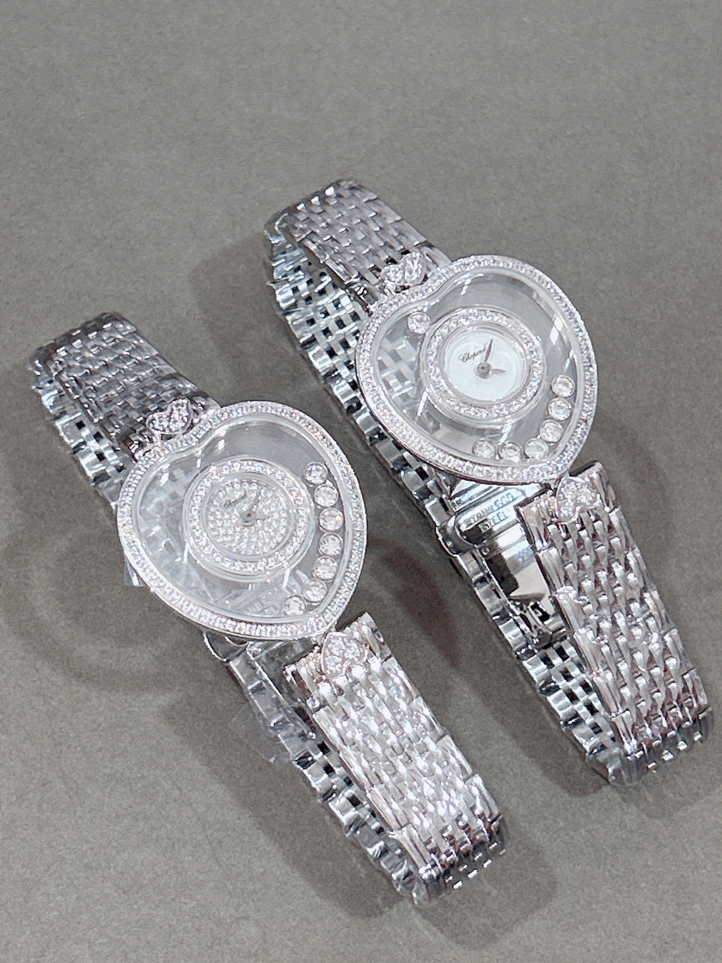 CHOPARD ショパード ハッピーダイヤモンド 腕時計 レディース 心形 ダイヤモンド 自由に動く シルバー