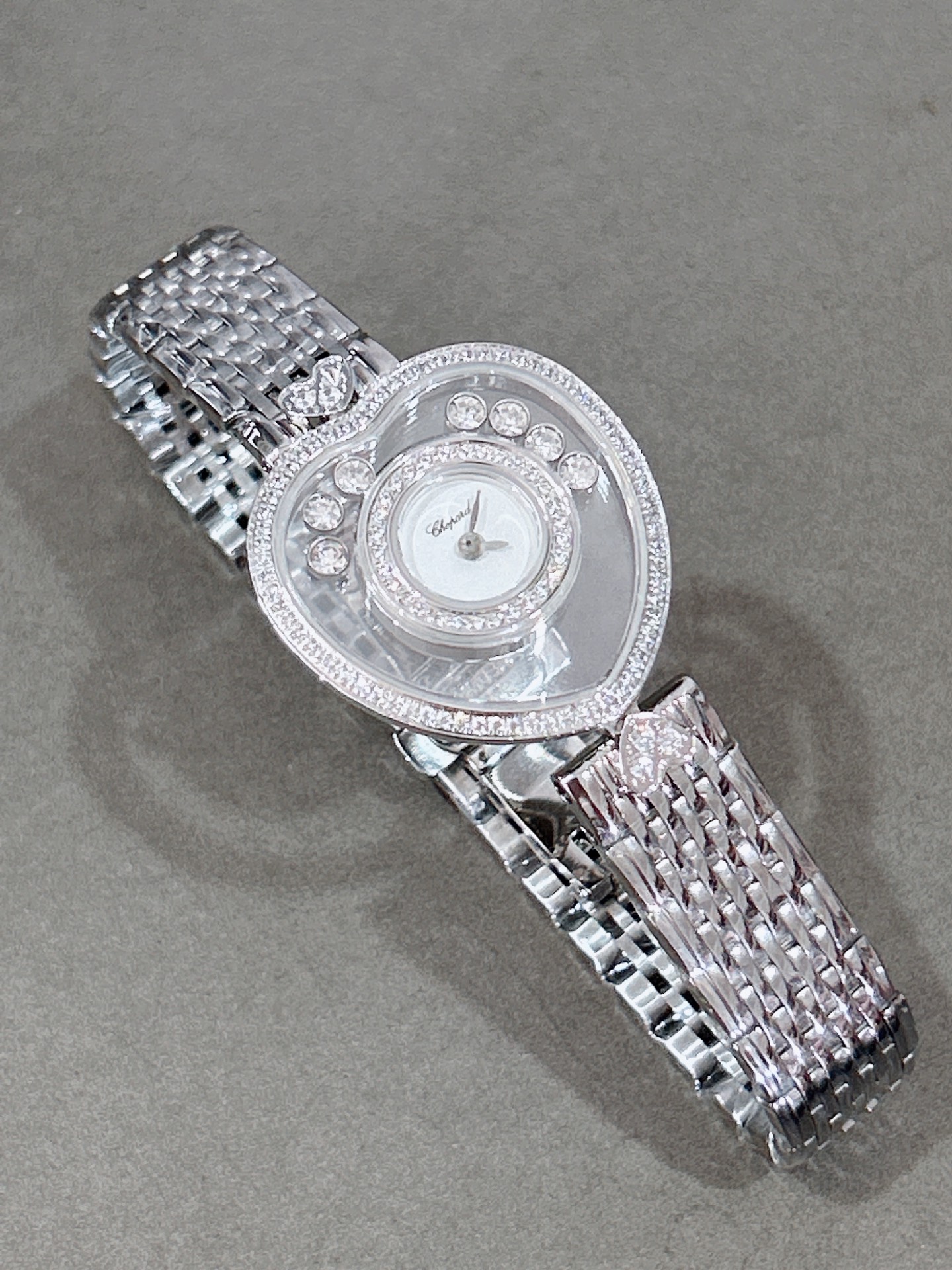 CHOPARD ショパード ハッピーダイヤモンド 腕時計 レディース 心形 ダイヤモンド 自由に動く シルバー - 画像 2