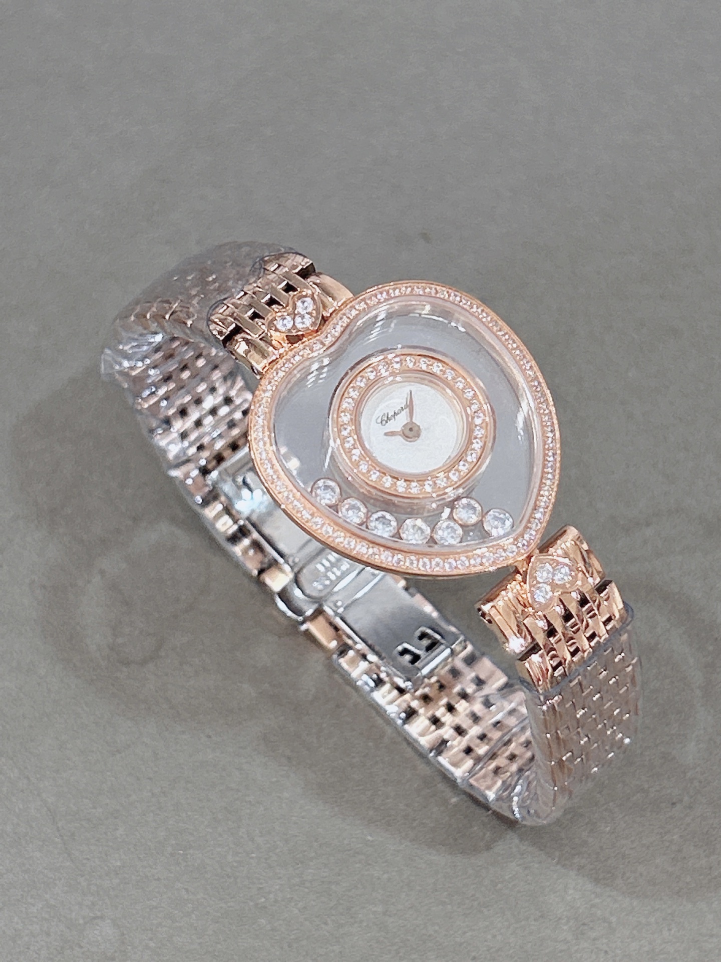 CHOPARD ショパード ハッピーダイヤモンド 腕時計 レディース 心形 ダイヤモンド 自由に動く シルバー - 画像 4