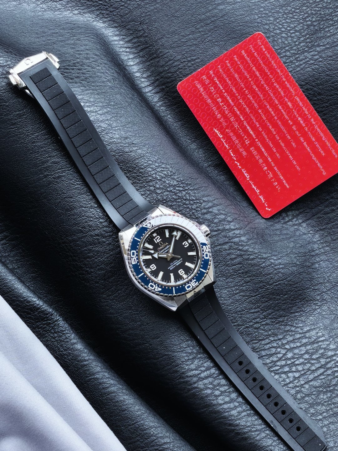 OMEGA オメガ シーマスター 腕時計 メンズ 自動巻き 機械式 42mm ブルーベゼル ブラック - 画像 5