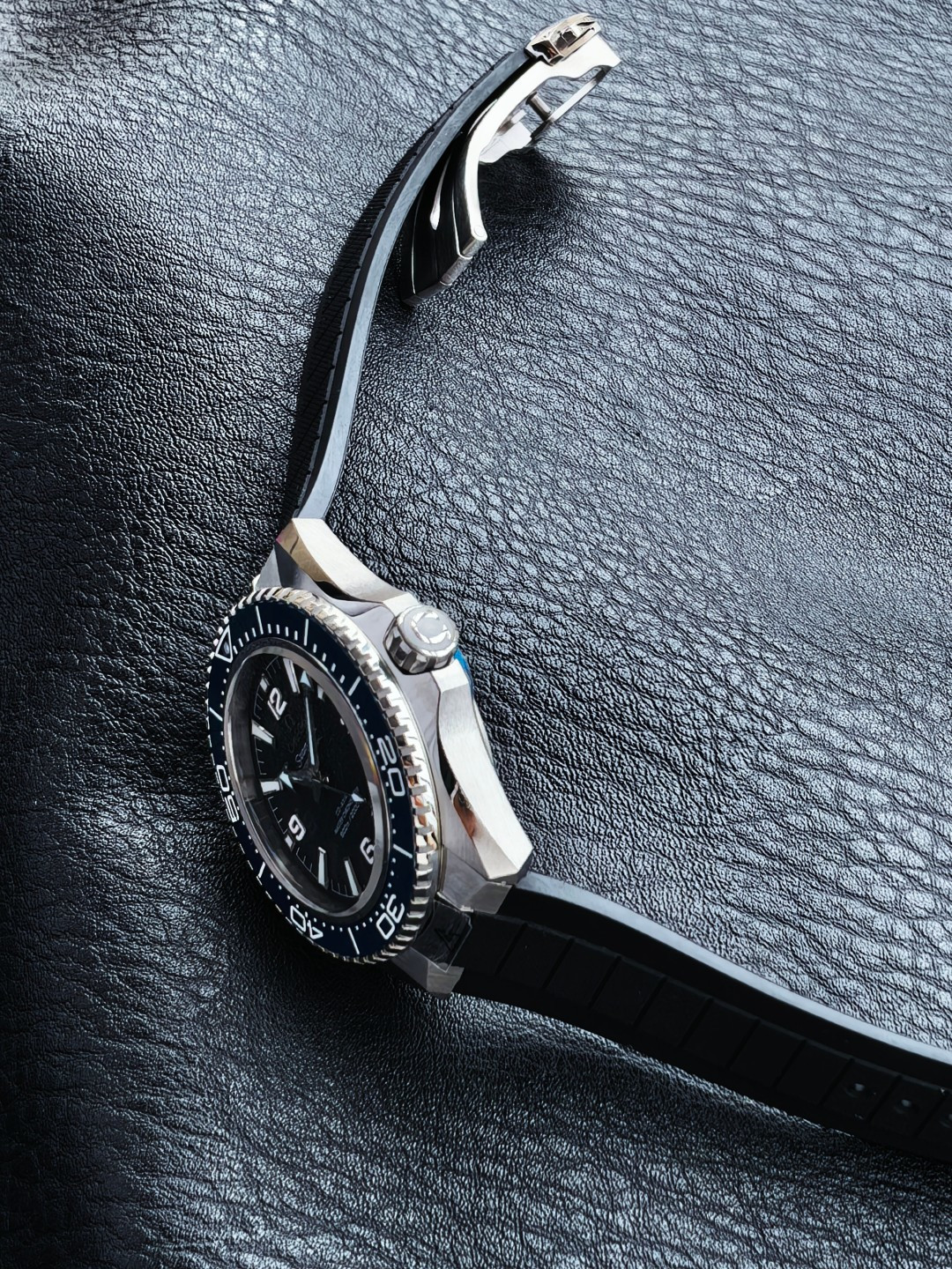 OMEGA オメガ シーマスター 腕時計 メンズ 自動巻き 機械式 42mm ブルーベゼル ブラック - 画像 7