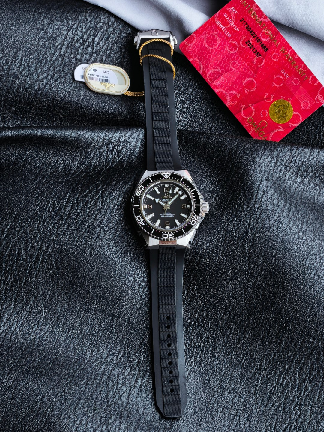 OMEGA オメガ シーマスター 腕時計 メンズ 自動巻き 機械式 42mm ブラック リューズガード 600m防水 全3色 - 画像 1