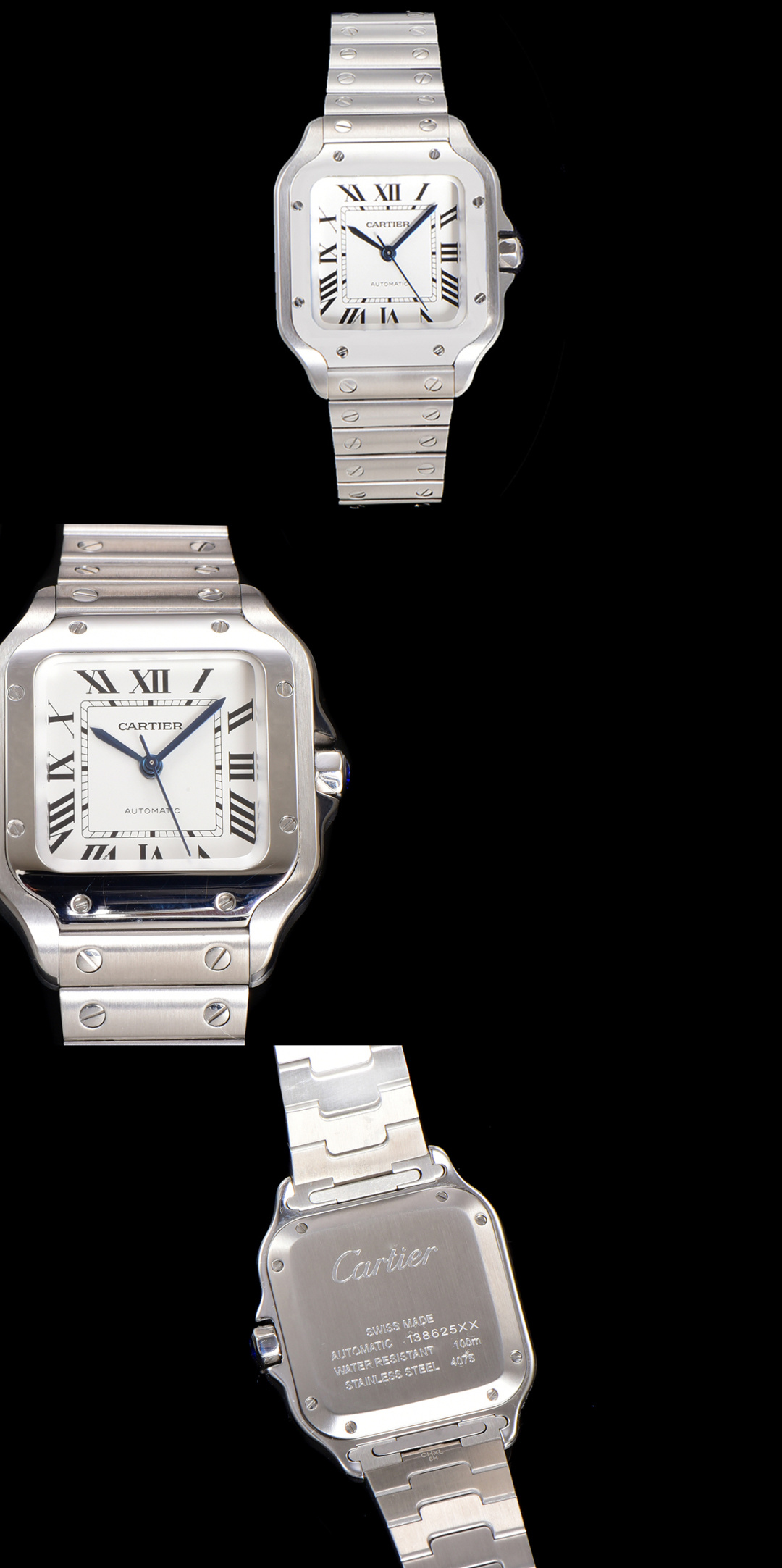 CARTIER カルティエ サントス 腕時計 メンズ 自動巻き 機械式 40mm ブルー