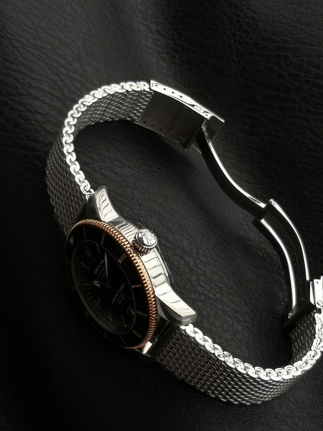 BREITLING ブライトリング スーパーオーシャン 腕時計 メンズ 自動巻き 42mm ブラック ローズゴールド - 画像 7