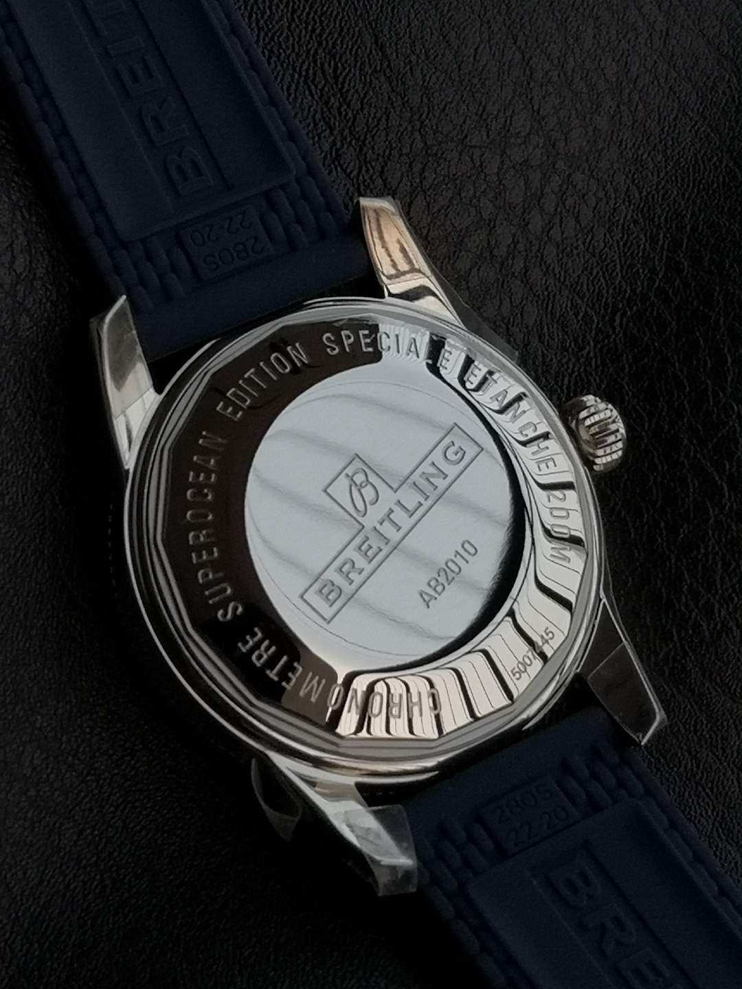 BREITLING ブライトリング スーパーオーシャン 腕時計 メンズ 自動巻き 機械式 ブルーダイアル ブラック - 画像 9