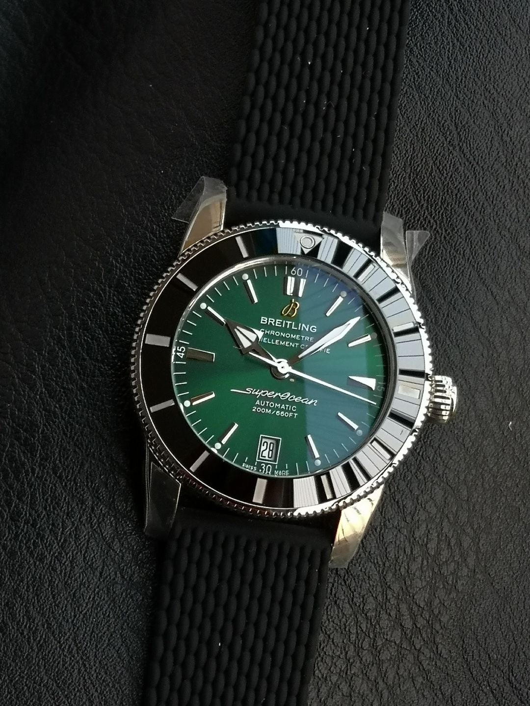 BREITLING ブライトリング スーパーオーシャン 腕時計 メンズ 自動巻き 耐衝撃 グリーン - 画像 2