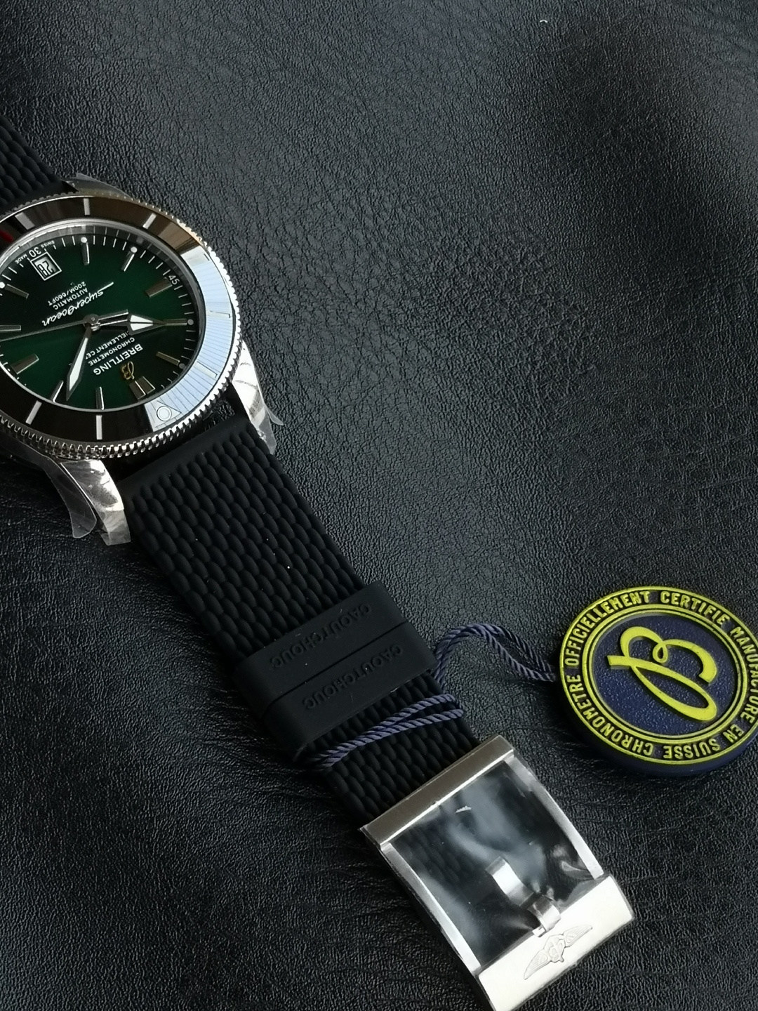 BREITLING ブライトリング スーパーオーシャン 腕時計 メンズ 自動巻き 耐衝撃 グリーン - 画像 8