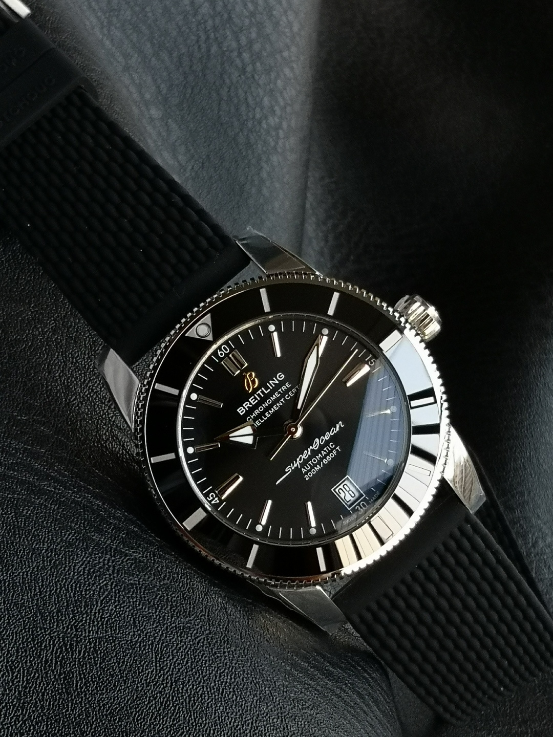 BREITLING ブライトリング スーパーオーシャン 腕時計 メンズ 自動巻き ブラック - 画像 4