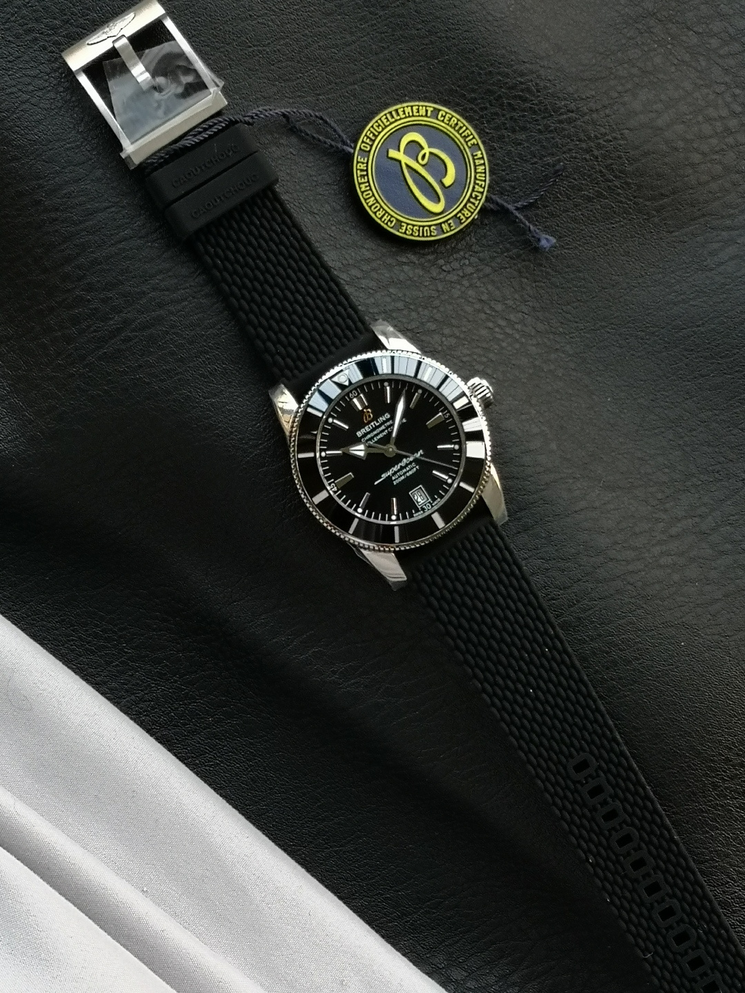 BREITLING ブライトリング スーパーオーシャン 腕時計 メンズ 自動巻き ブラック - 画像 5