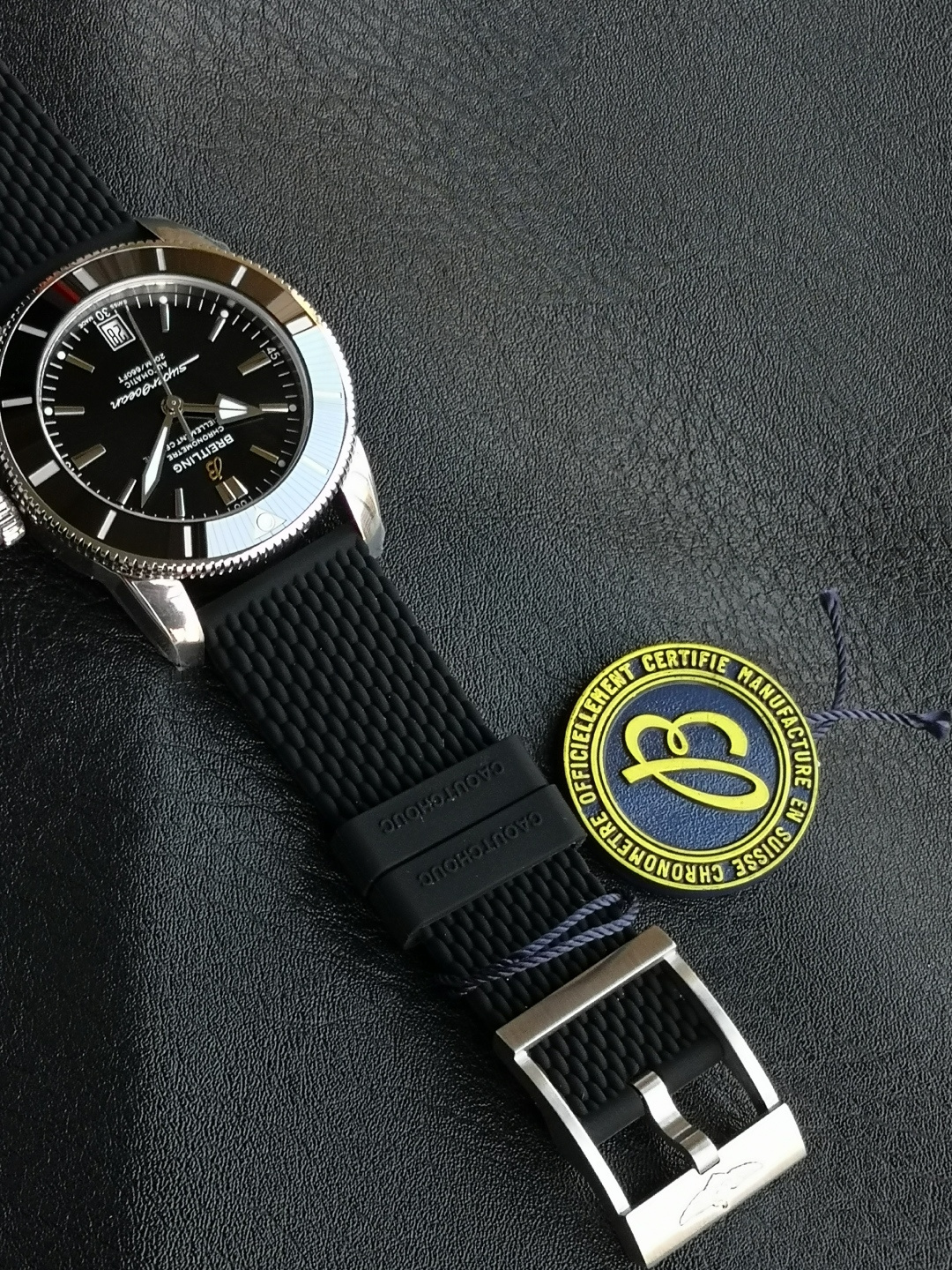 BREITLING ブライトリング スーパーオーシャン 腕時計 メンズ 自動巻き ブラック - 画像 8