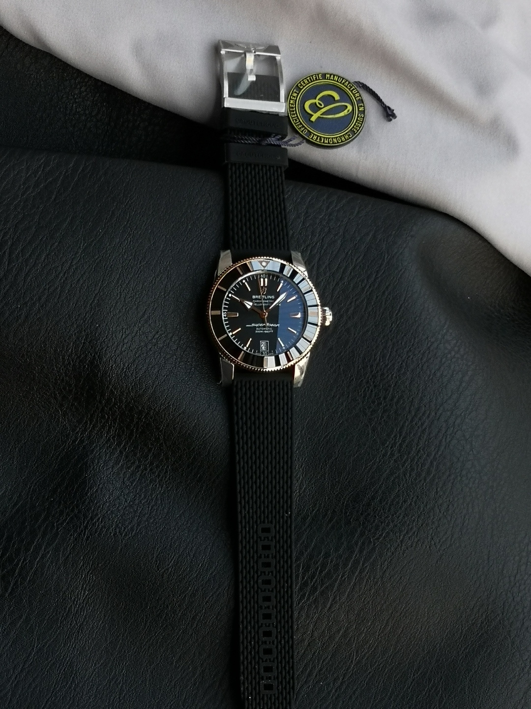 BREITLING ブリーティング スーパーオーシャン 腕時計 メンズ 自動巻き 200M防水 ブラック