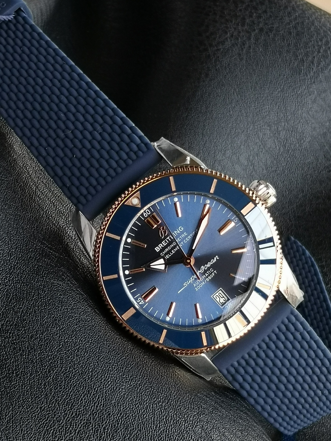 BREITLING ブライトリング 腕時計 メンズ 自動巻き 耐衝撃 防水 ブルー - 画像 4