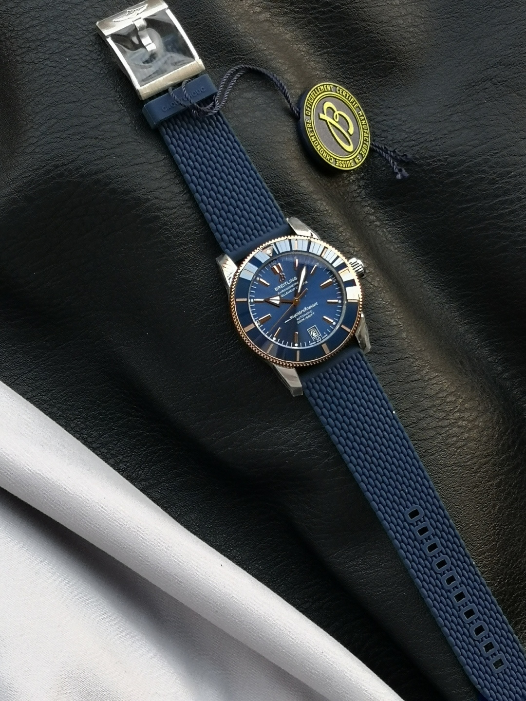 BREITLING ブライトリング 腕時計 メンズ 自動巻き 耐衝撃 防水 ブルー - 画像 5