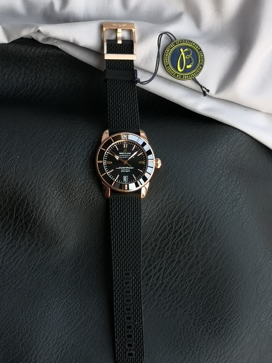 BREITLING ブライトリング スーパーオーシャン 腕時計 メンズ 自動巻き 機械式 ブラック - 画像 1