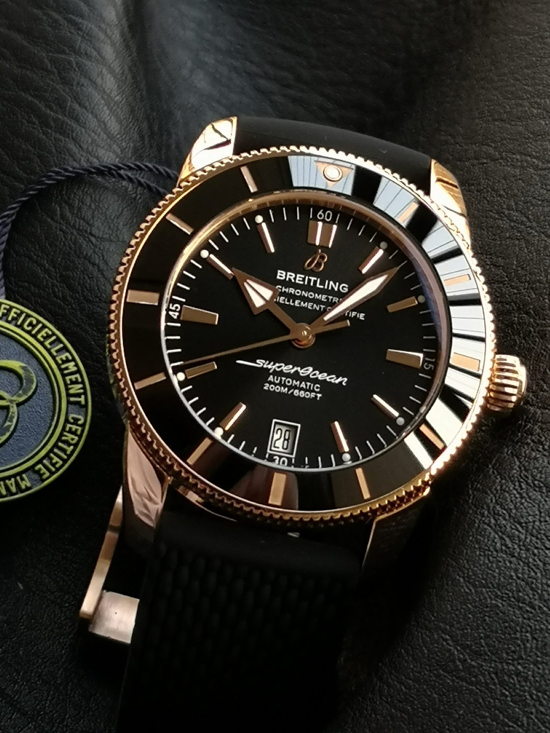 BREITLING ブライトリング スーパーオーシャン 腕時計 メンズ 自動巻き 機械式 ブラック - 画像 3