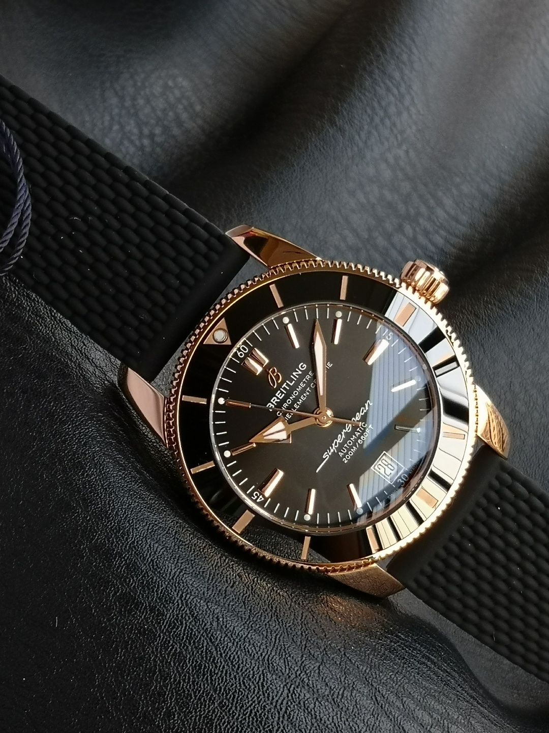 BREITLING ブライトリング スーパーオーシャン 腕時計 メンズ 自動巻き 機械式 ブラック - 画像 4