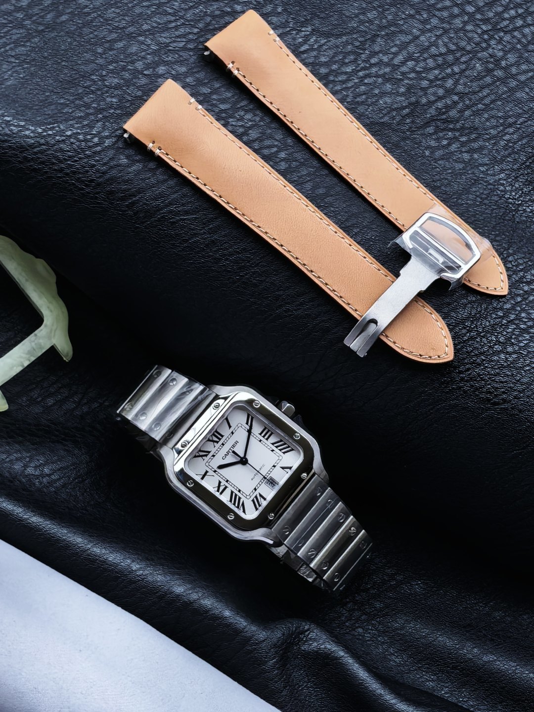 CARTIER カルティエ サンダース 腕時計 メンズ 自動巻き 44mm ケース ブラック - 画像 5