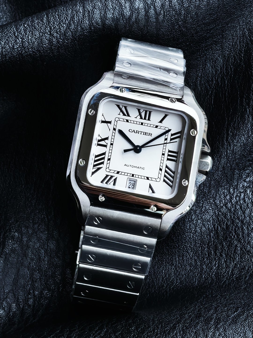 CARTIER カルティエ サンダース 腕時計 メンズ 自動巻き 44mm ケース ブラック - 画像 6