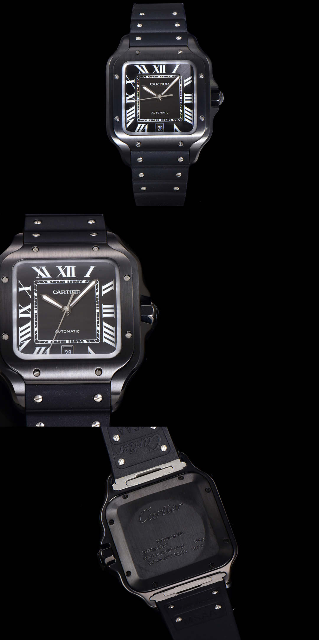 CARTIER カルティエ サントス 腕時計 メンズ 自動巻き 機械式 39.8mm ブルー - 画像 6