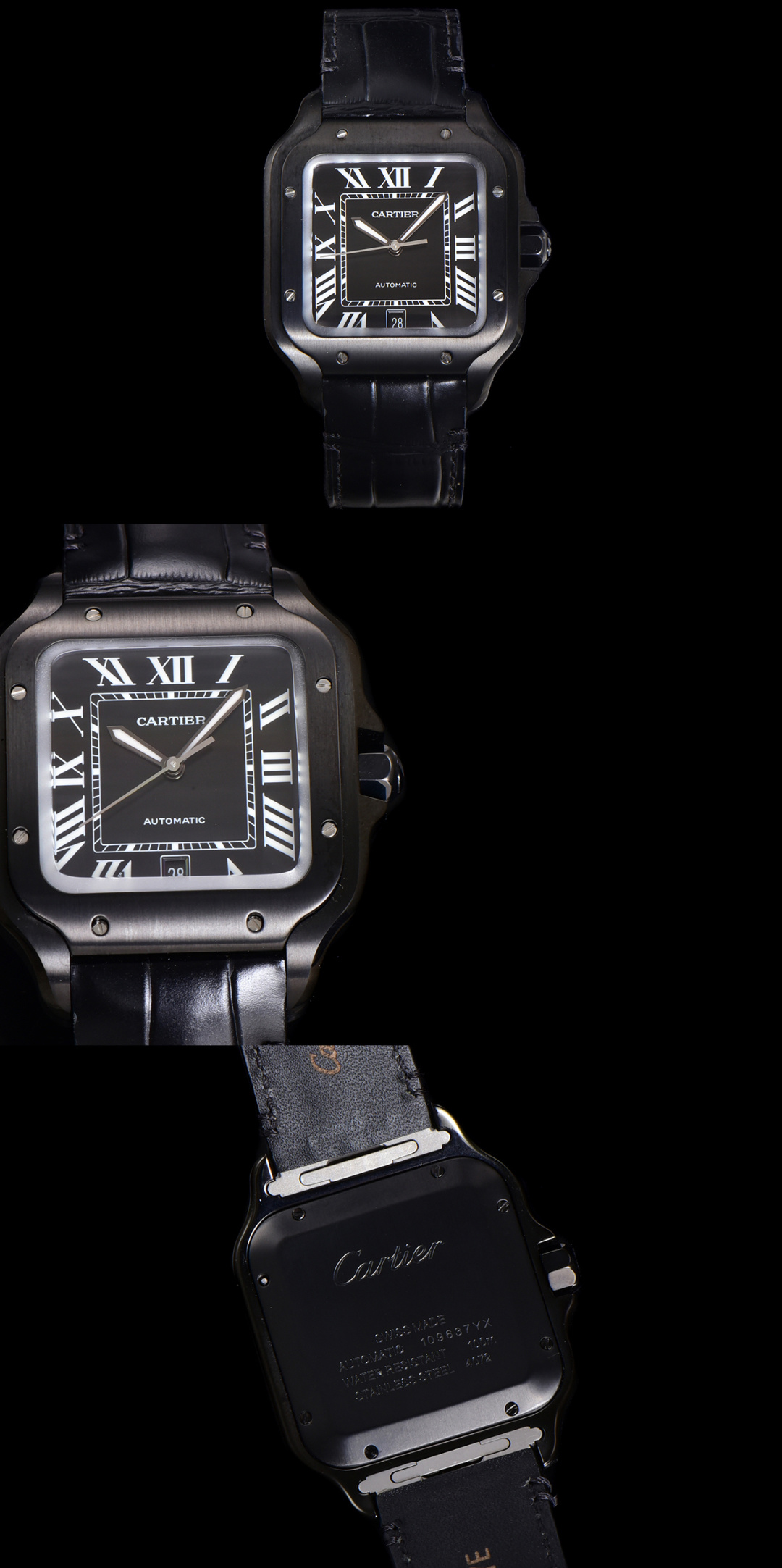 CARTIER カルティエ サントス 腕時計 メンズ 自動巻き 機械式 39.8mm ブルー - 画像 7