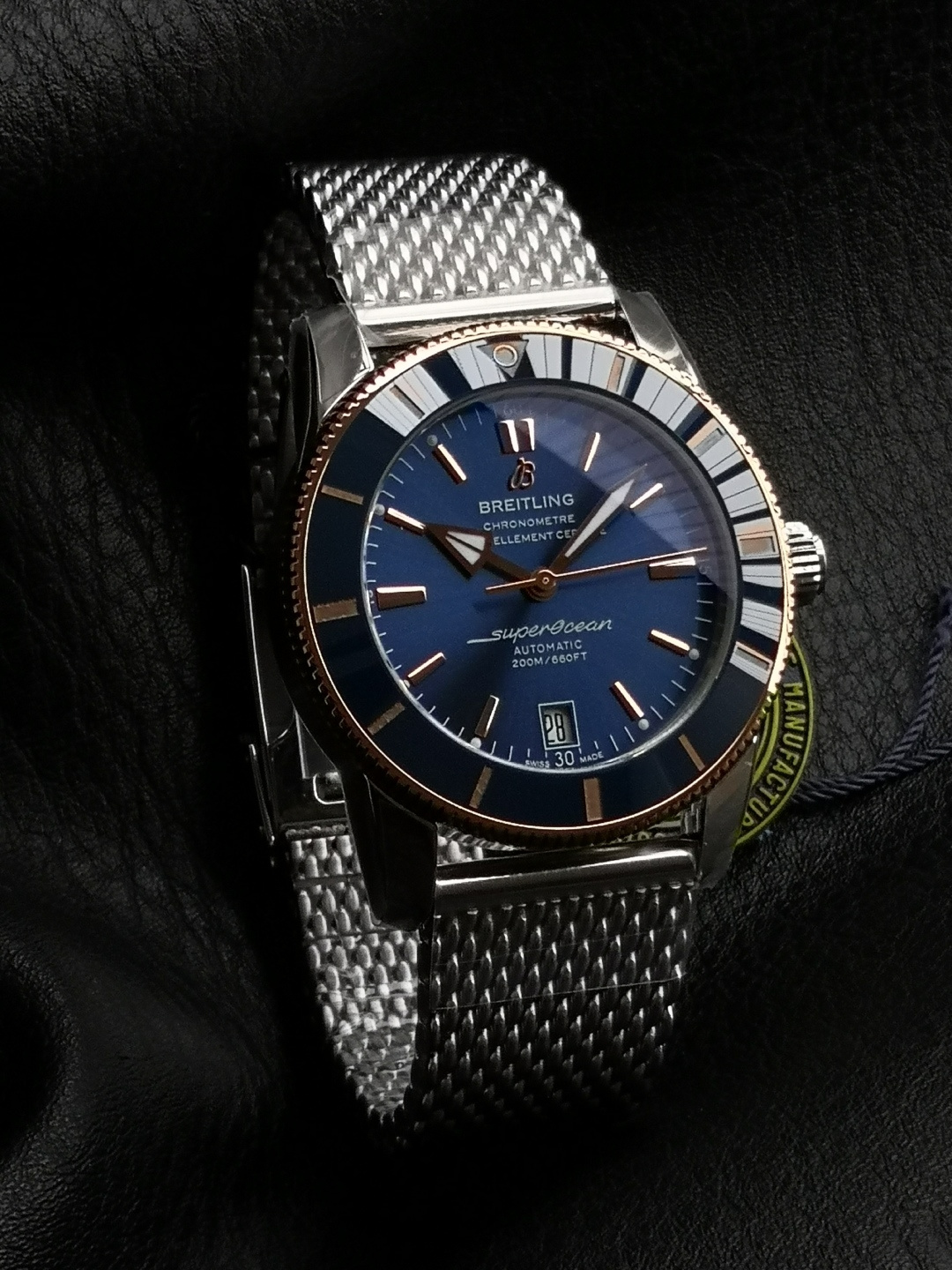 BREITLING ブライトリング スーパーオーシャン 腕時計 メンズ 自動巻き オートマチック ブルー - 画像 2