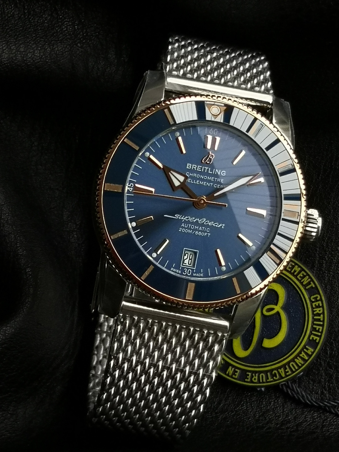BREITLING ブライトリング スーパーオーシャン 腕時計 メンズ 自動巻き オートマチック ブルー - 画像 3
