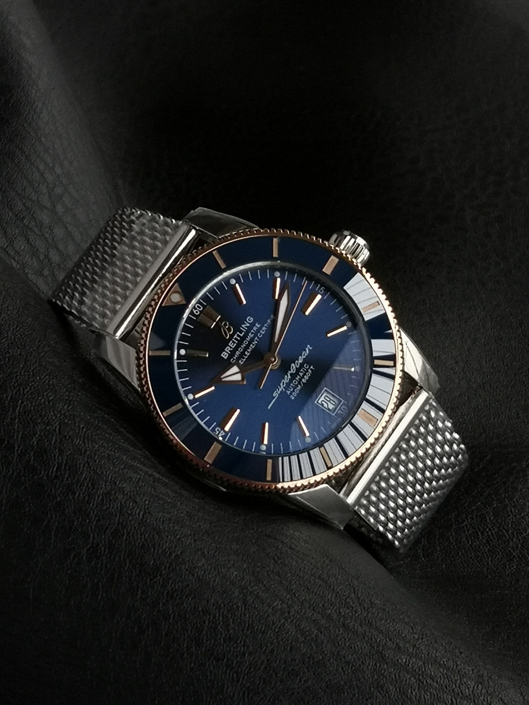 BREITLING ブライトリング スーパーオーシャン 腕時計 メンズ 自動巻き オートマチック ブルー - 画像 6