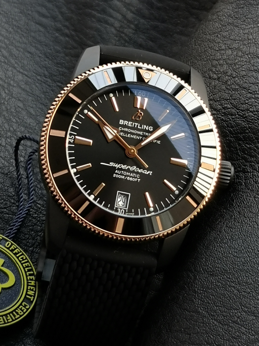 BREITLING ブライトリング スーパーオーシャン 腕時計 メンズ 自動巻き 機械式 42mm ブラック ブラック - 画像 3