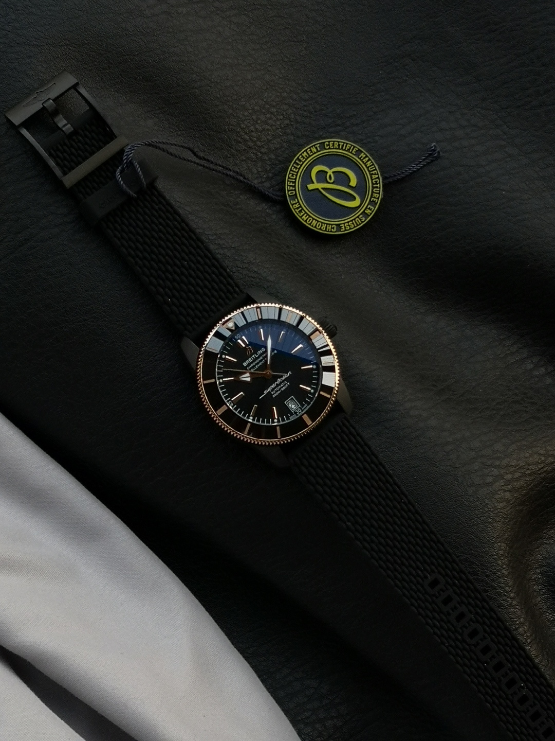 BREITLING ブライトリング スーパーオーシャン 腕時計 メンズ 自動巻き 機械式 42mm ブラック ブラック - 画像 5