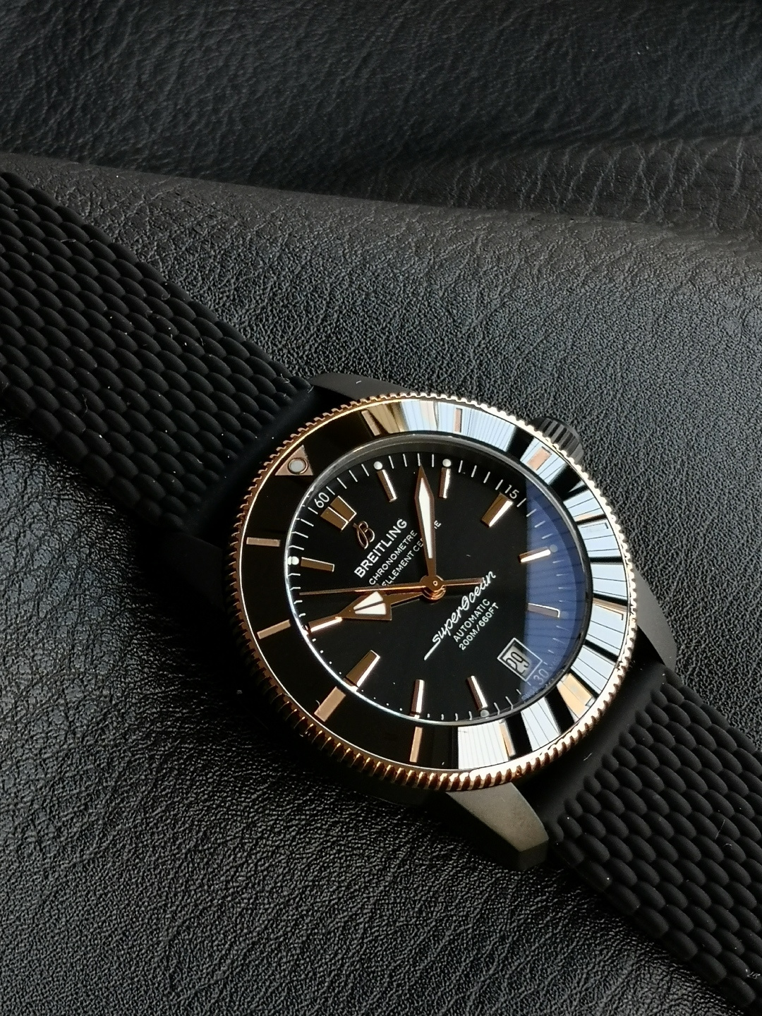 BREITLING ブライトリング スーパーオーシャン 腕時計 メンズ 自動巻き 機械式 42mm ブラック ブラック - 画像 6