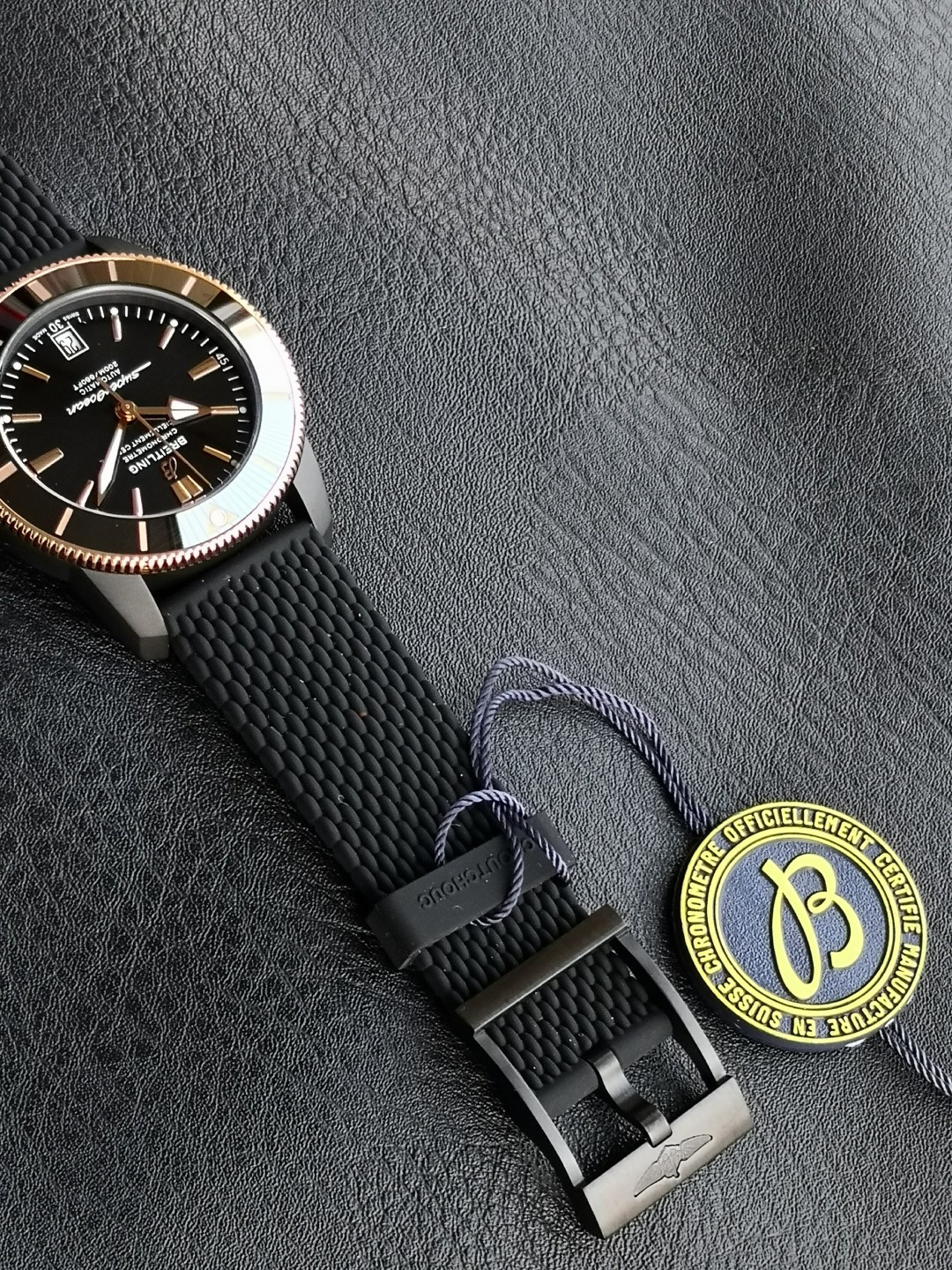 BREITLING ブライトリング スーパーオーシャン 腕時計 メンズ 自動巻き 機械式 42mm ブラック ブラック - 画像 7
