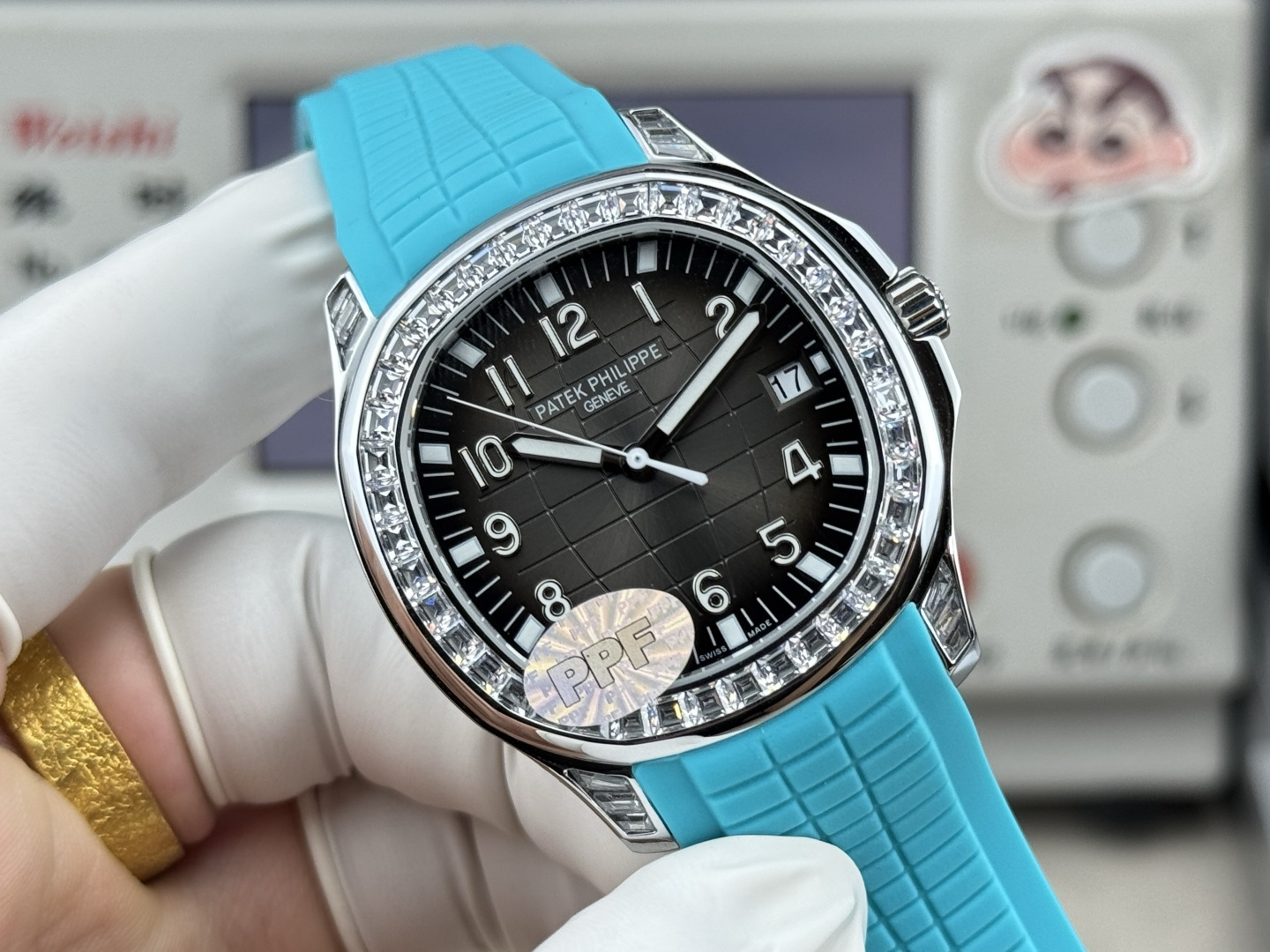 PATEK PHILIPPE パテックフィリップ アクアノート 腕時計 メンズ 324一体機芯 ダイヤモンドベゼル ディヴスラン - 画像 2