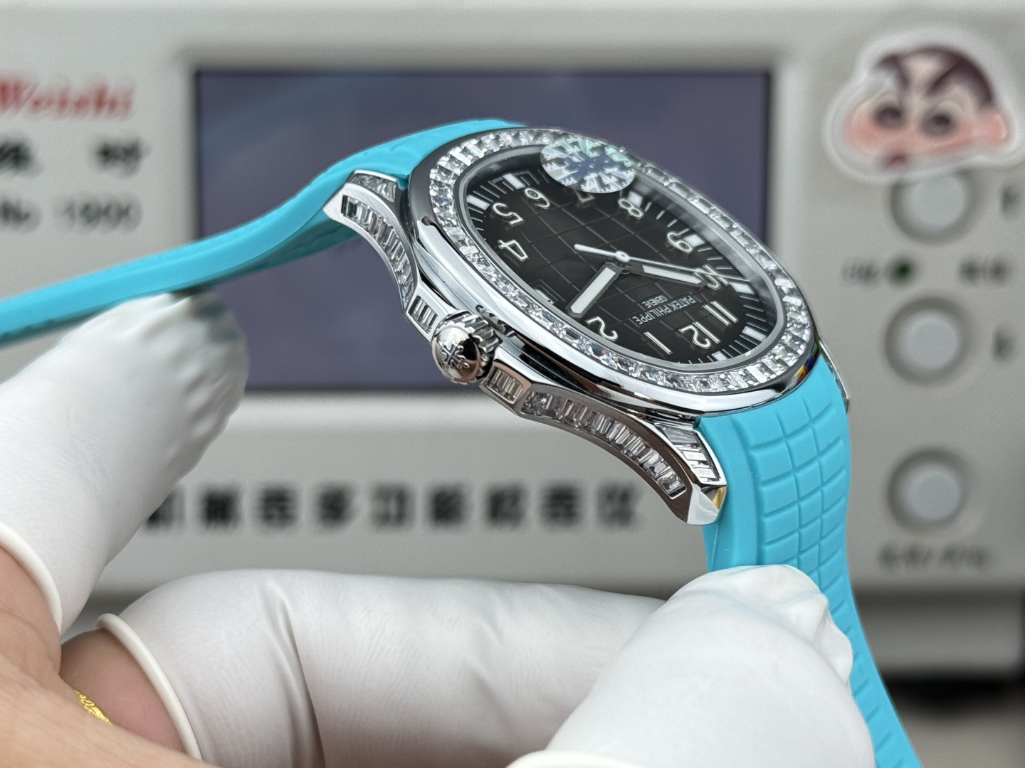 PATEK PHILIPPE パテックフィリップ アクアノート 腕時計 メンズ 324一体機芯 ダイヤモンドベゼル ディヴスラン - 画像 7