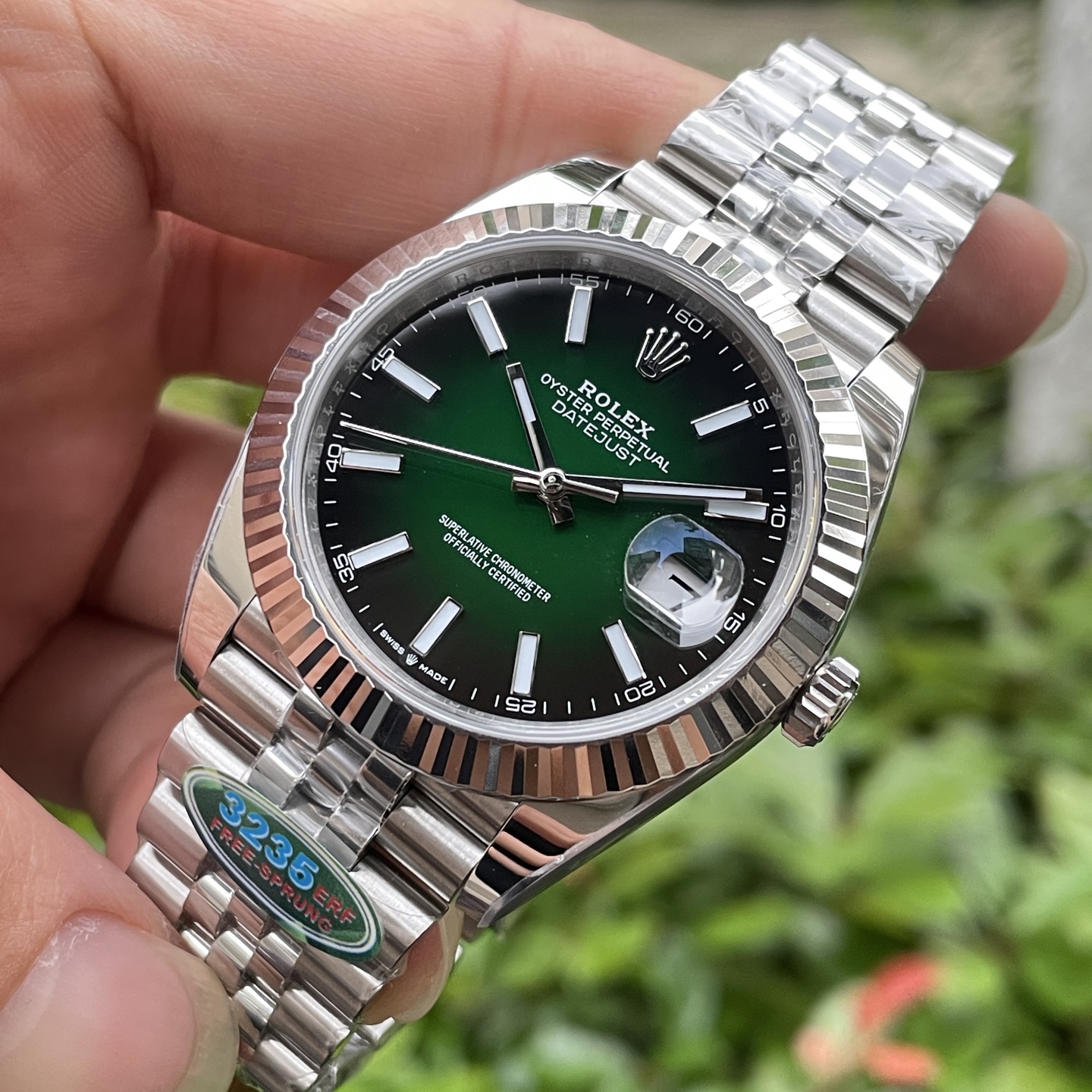 ROLEX ロレックス デイトジャスト 腕時計 メンズ 自動巻き オートマチック 41mm グリーン