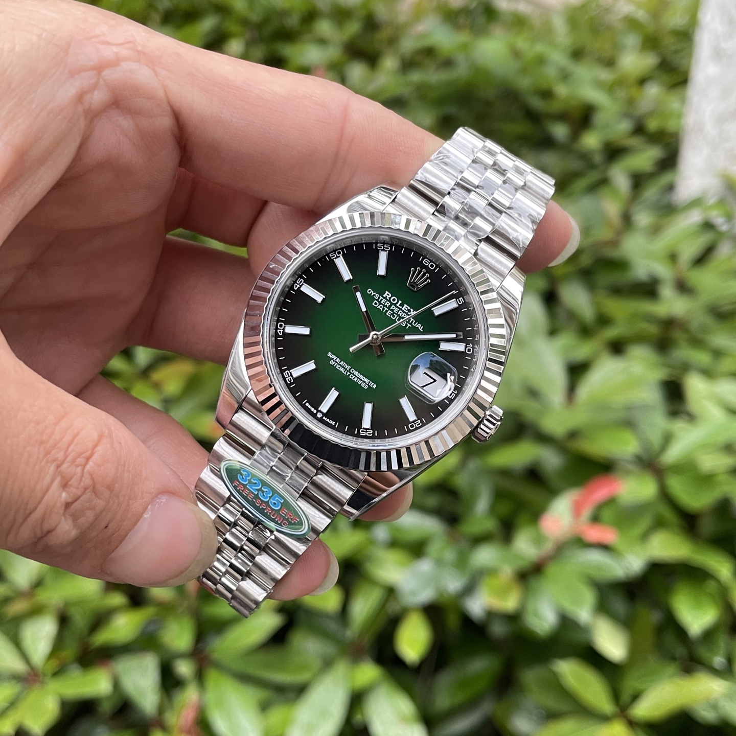 ROLEX ロレックス デイトジャスト 腕時計 メンズ 自動巻き オートマチック 41mm グリーン - 画像 4