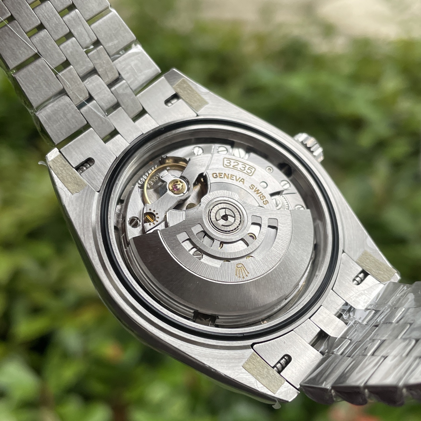 ROLEX ロレックス 日本製自動巻き 時計 メンズ 41mm 重厚感 ブラック レッド - 画像 6