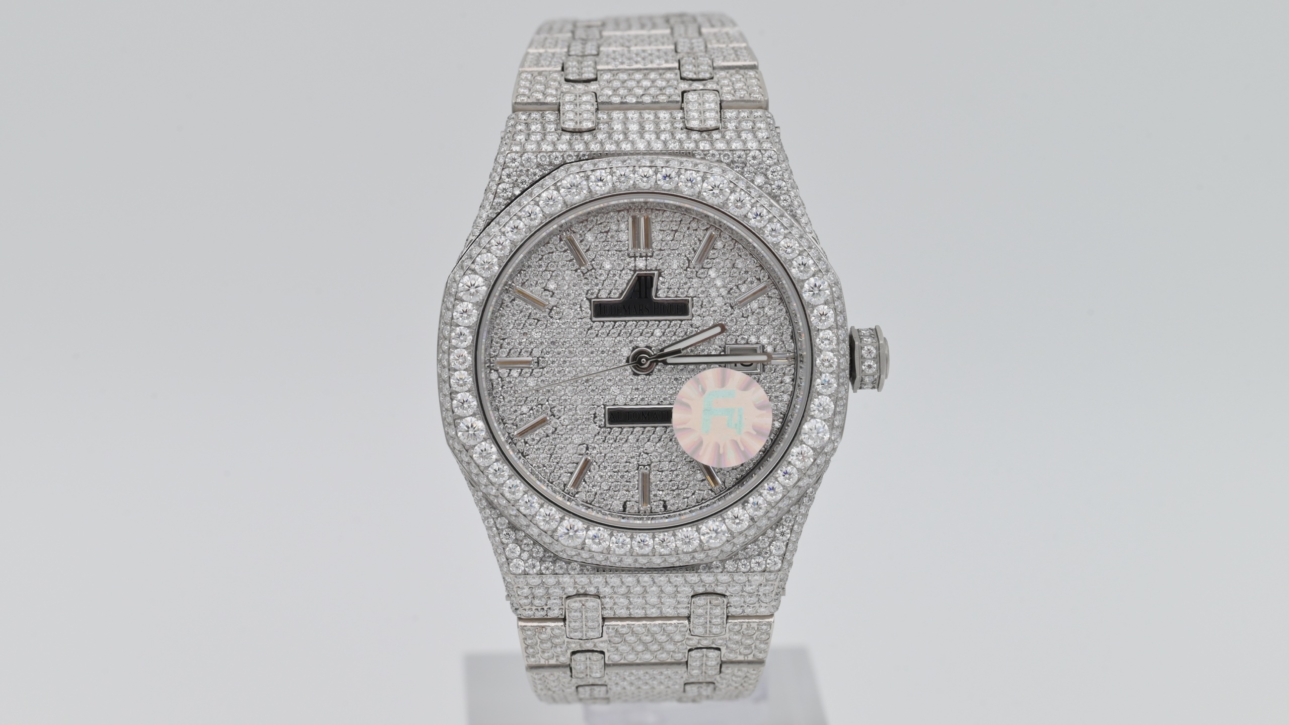 AUDEMARS PIGUET オーデマピゲ ロイヤルオーク 腕時計 メンズ 満天星 モーザンダイヤ フラワーセッティング シルバー