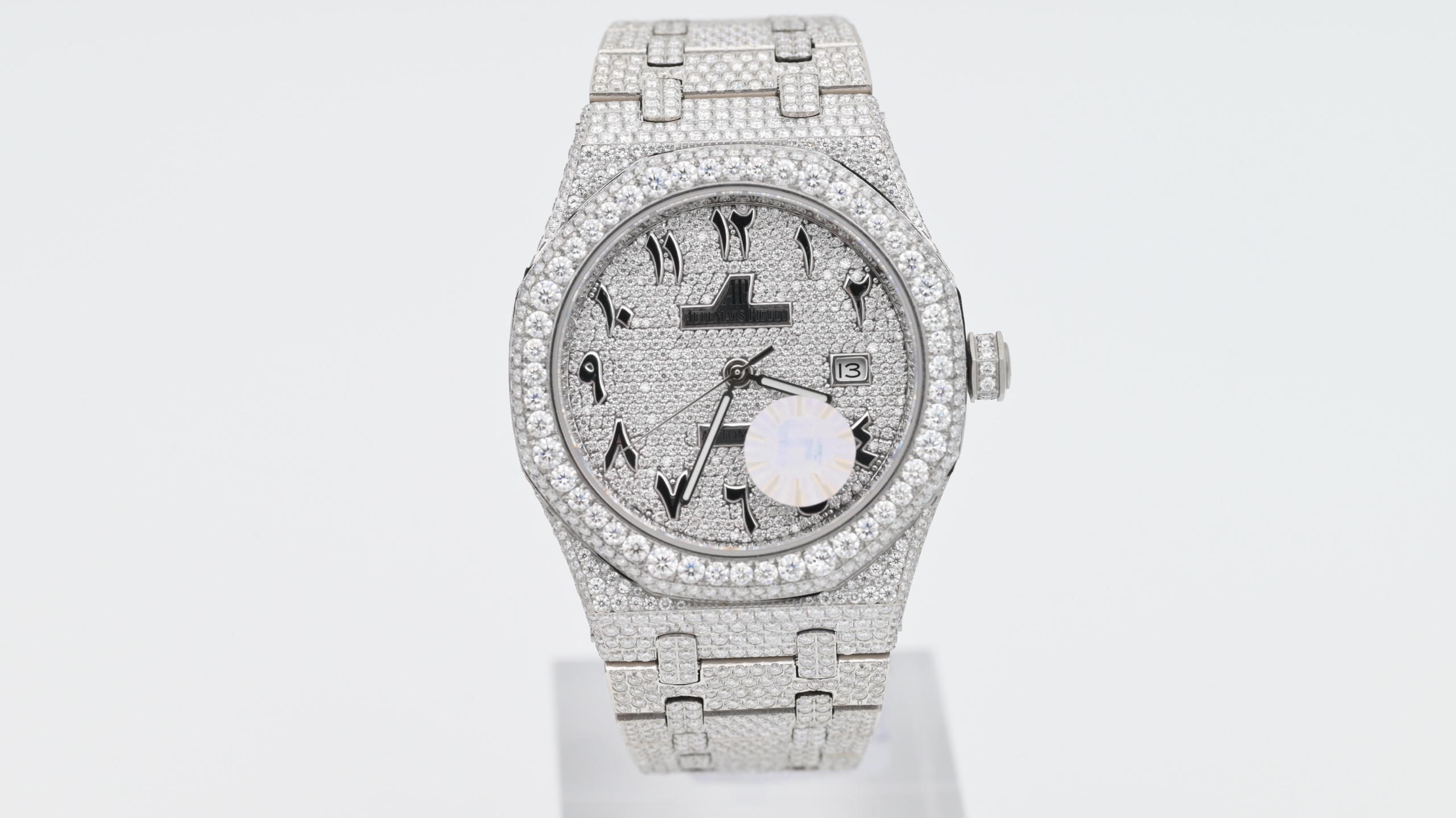 AUDIEMAS PIGUET オーデマピゲ メンズ 腕時計 フラワー-setting 計算機式 リューズ 40mm ホワイト - 画像 1