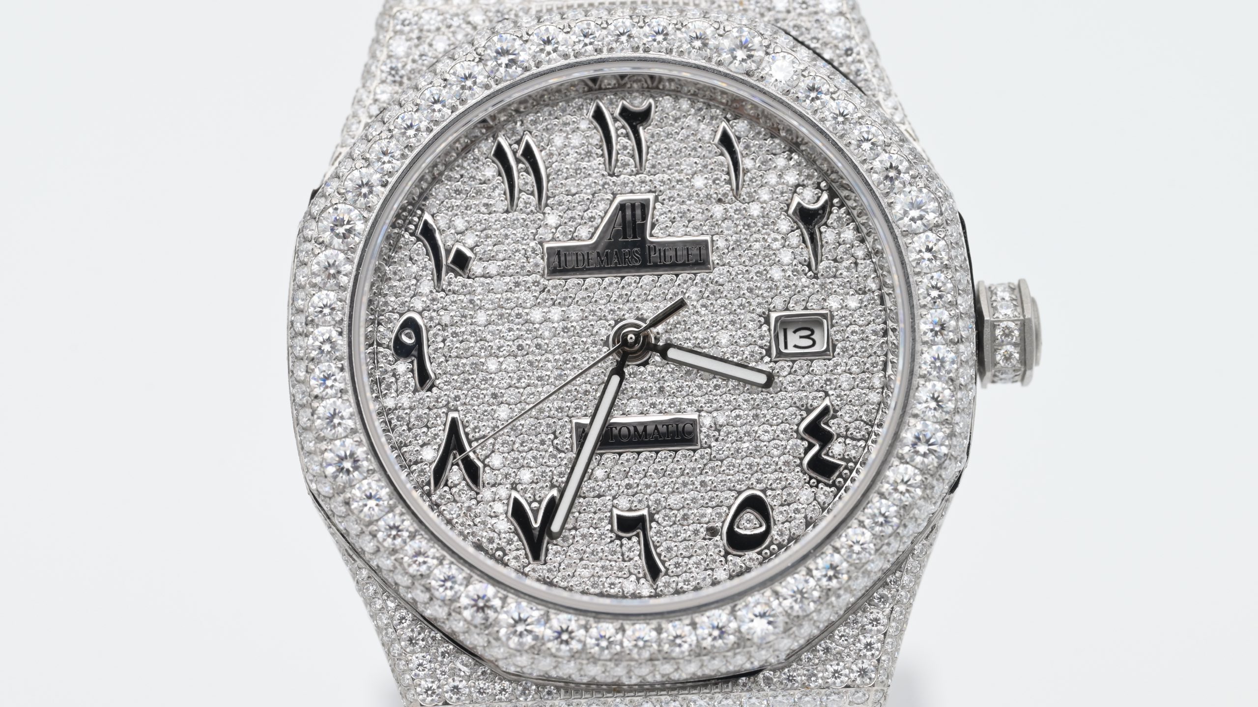 AUDIEMAS PIGUET オーデマピゲ メンズ 腕時計 フラワー-setting 計算機式 リューズ 40mm ホワイト - 画像 2